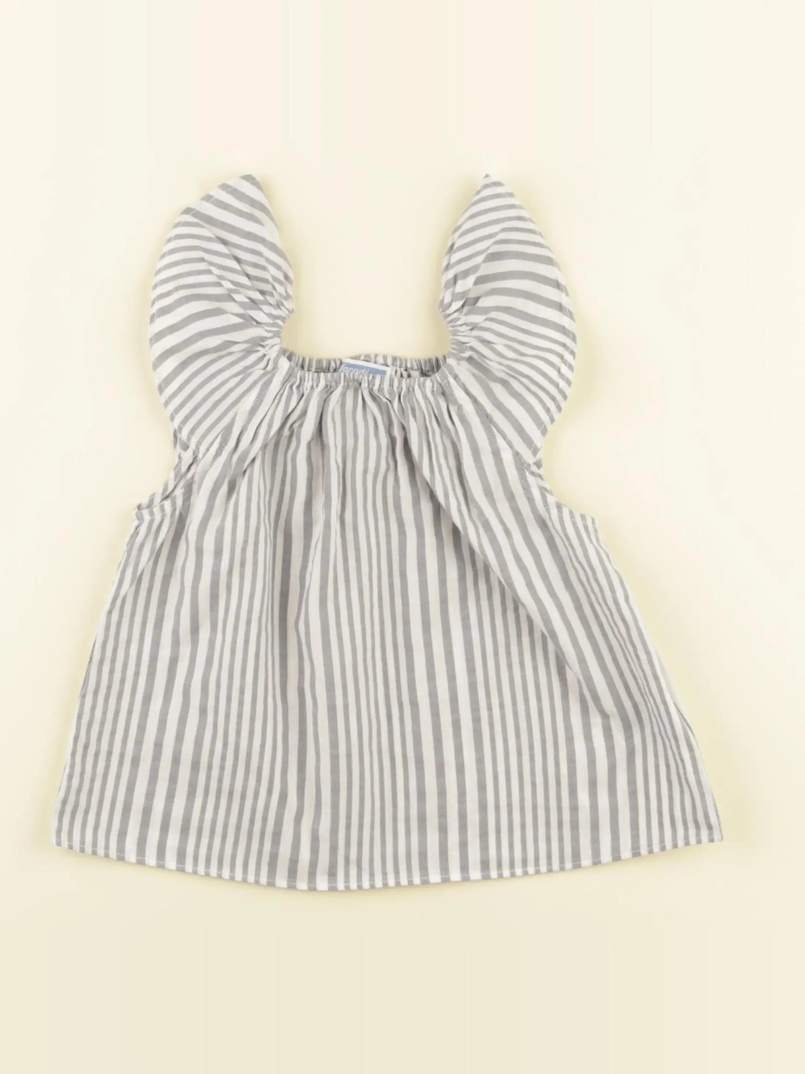 Jacadi - blouse blanc, gris - 12 mois