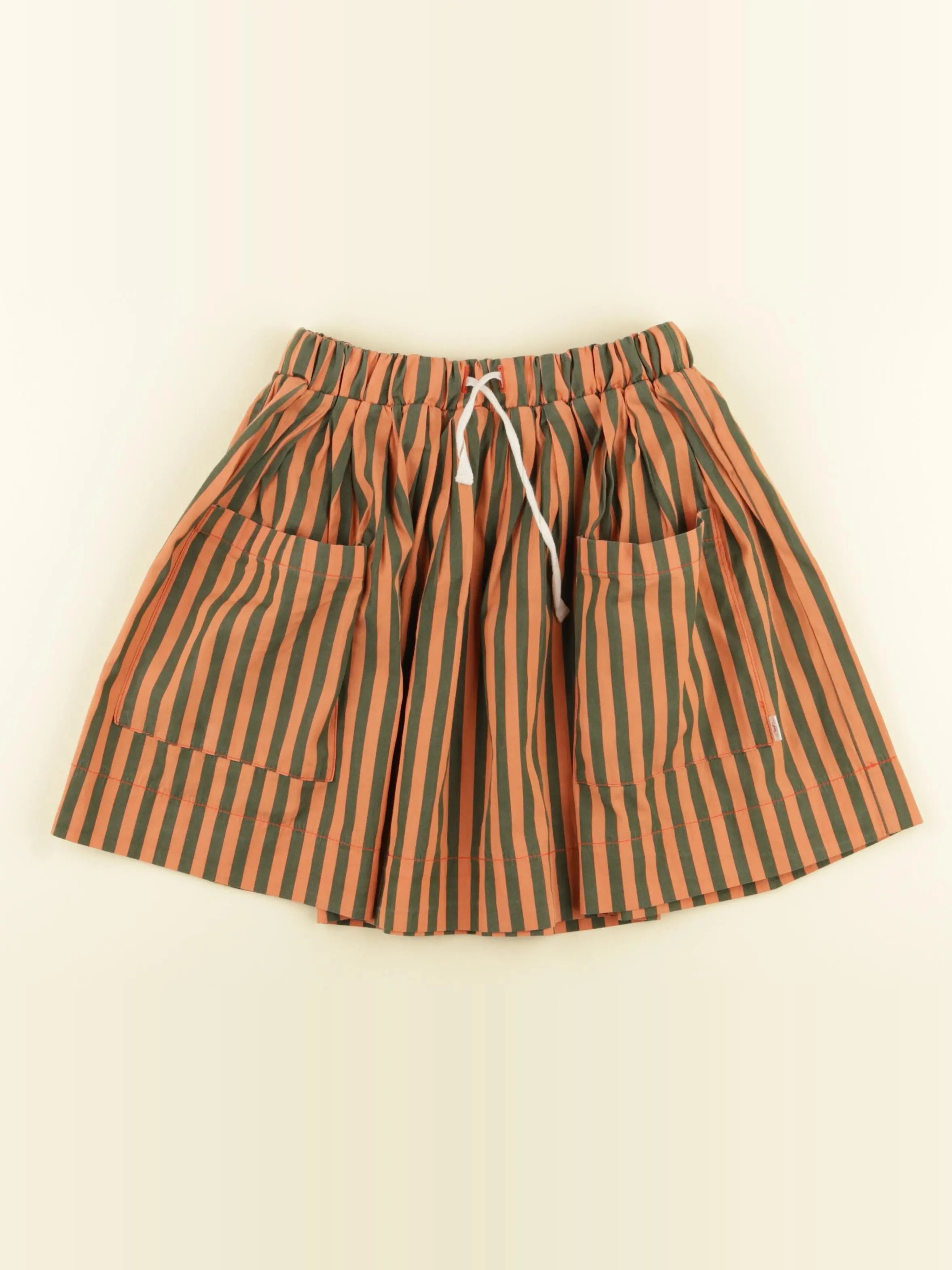 Les Marsiens - jupe orange, vert - 10 ans