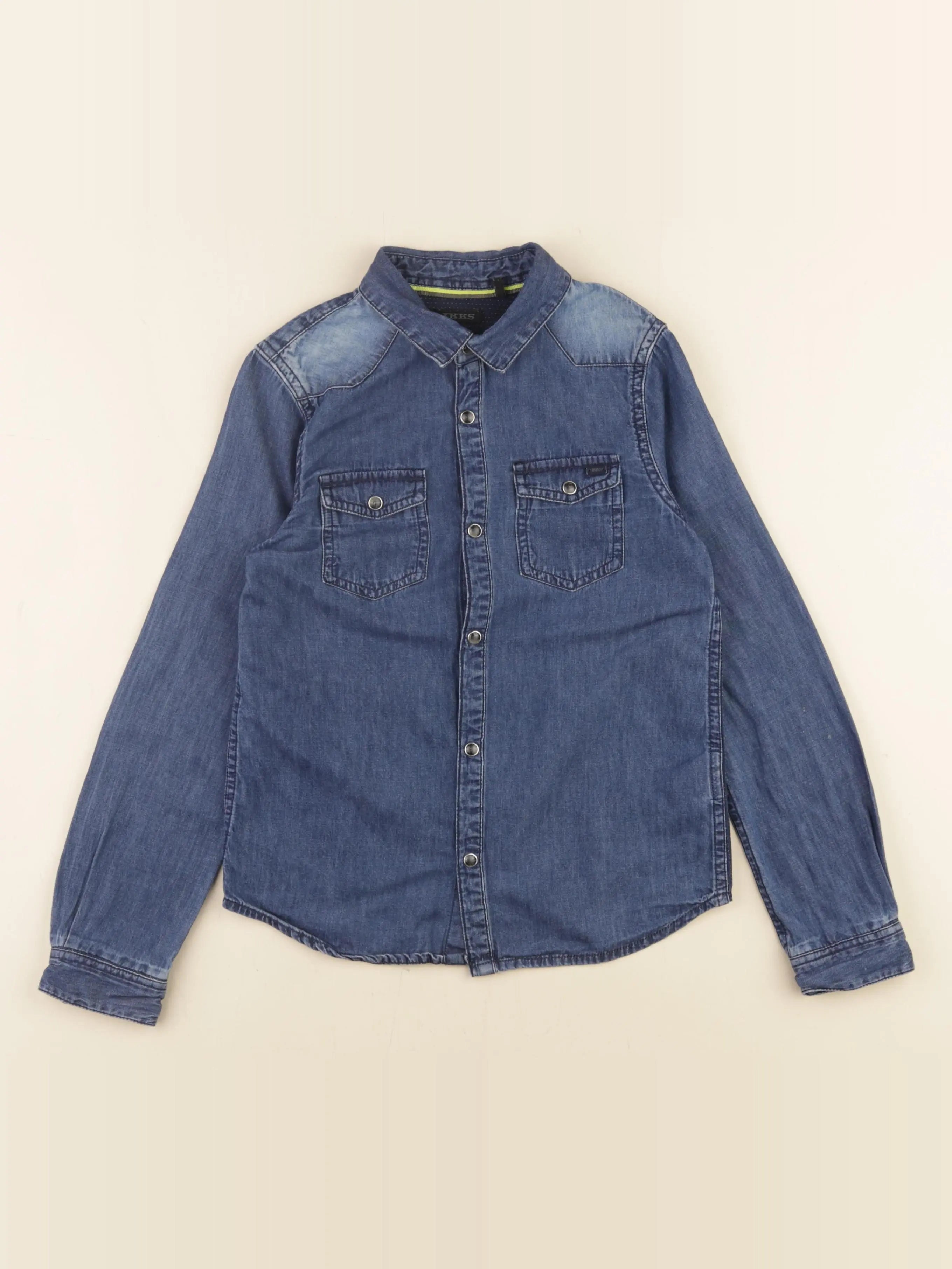 IKKS - chemise imprimé au dos bleu - 8 ans