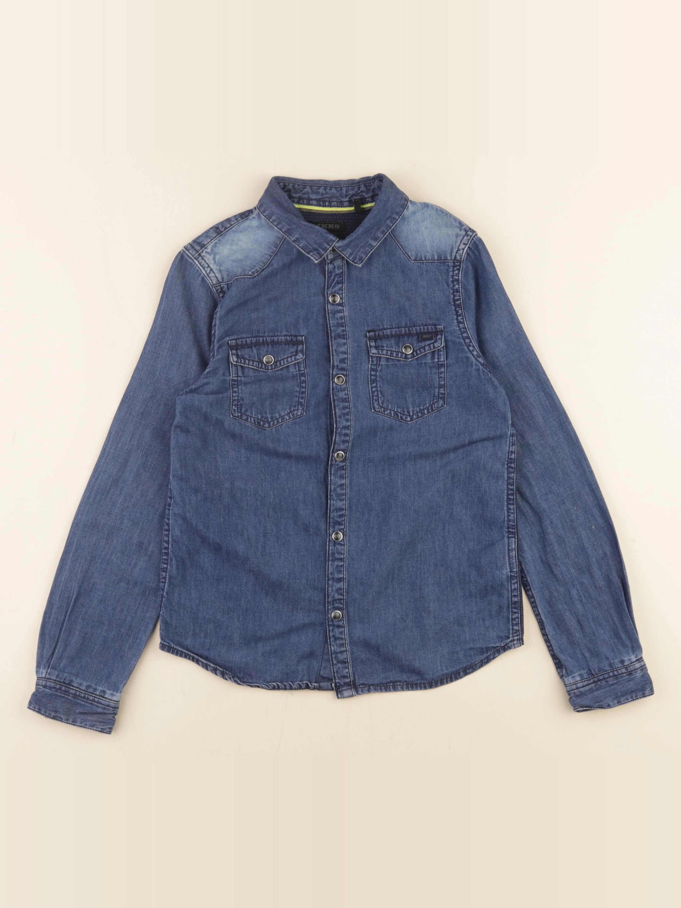 IKKS - chemise imprimé au dos bleu - 8 ans