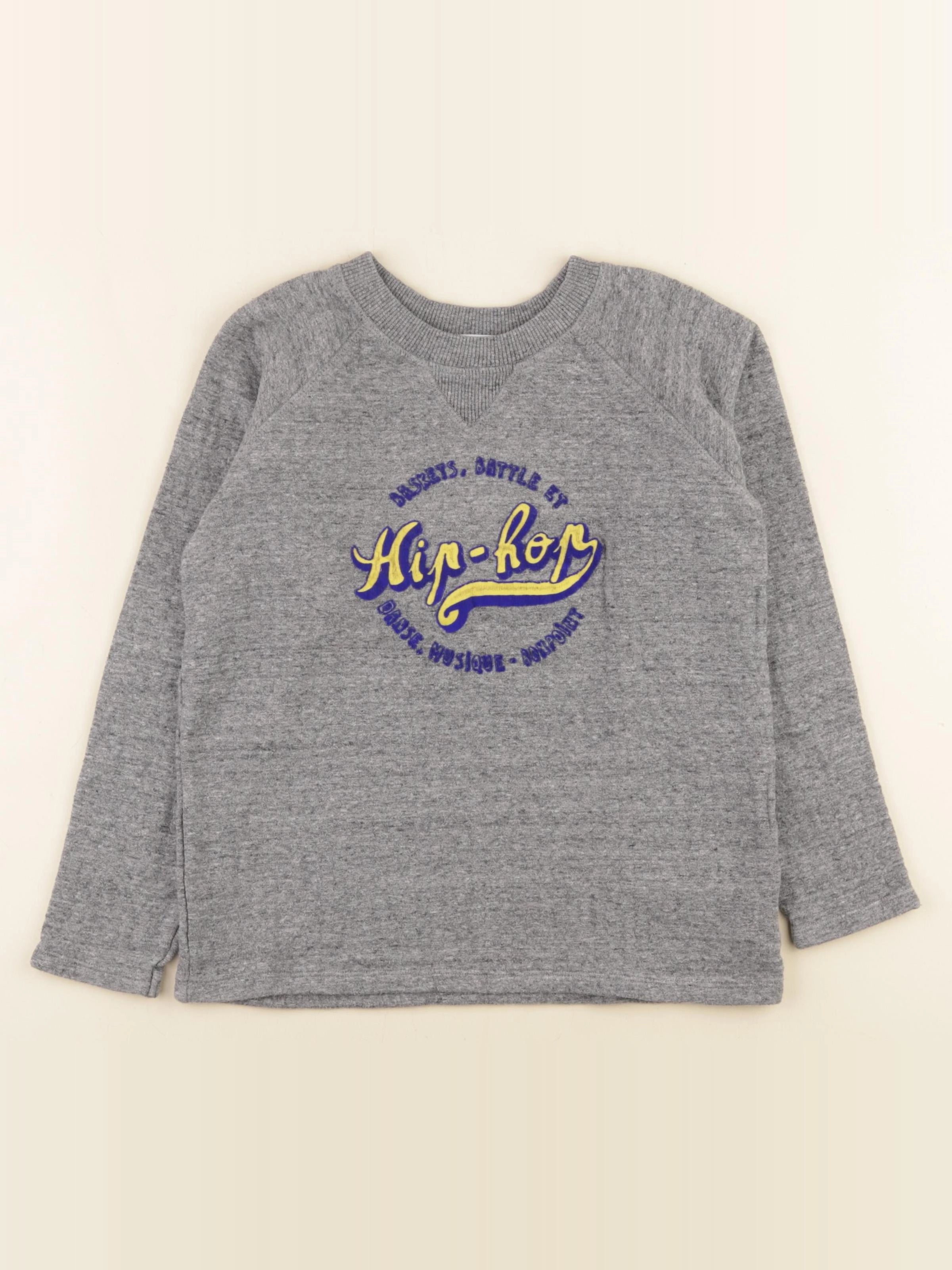 Bonpoint - sweat gris - 8 ans