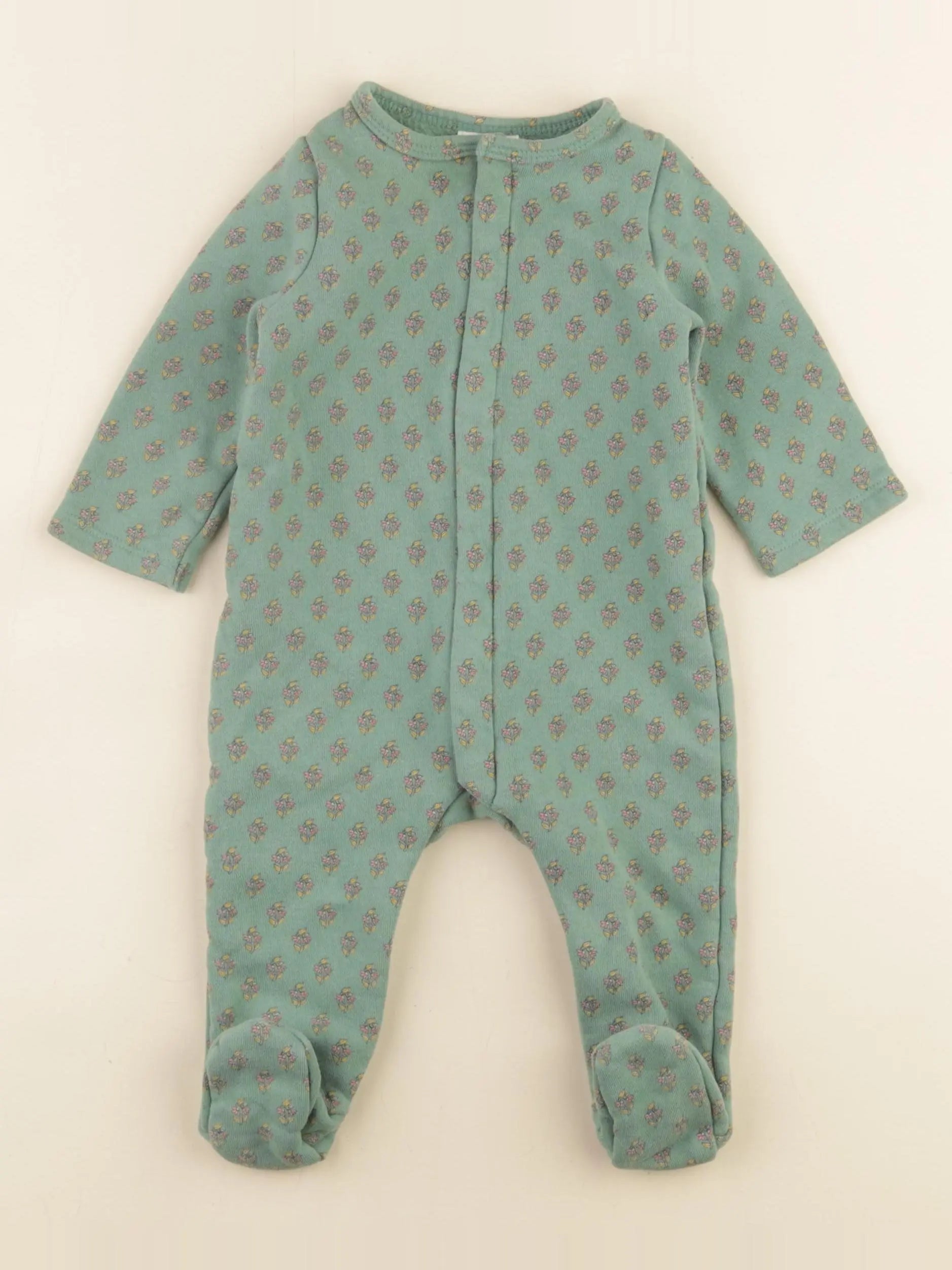 Tape à l'oeil - pyjama coton vert - 6 mois