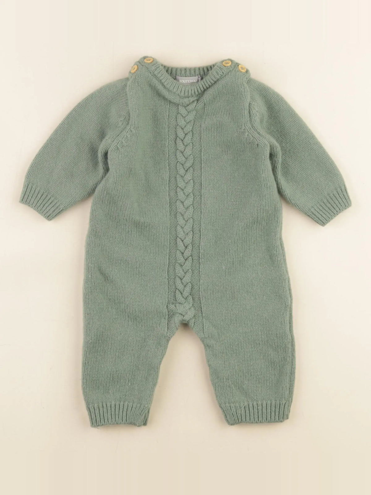 Boutchou - combinaison vert - 6 mois