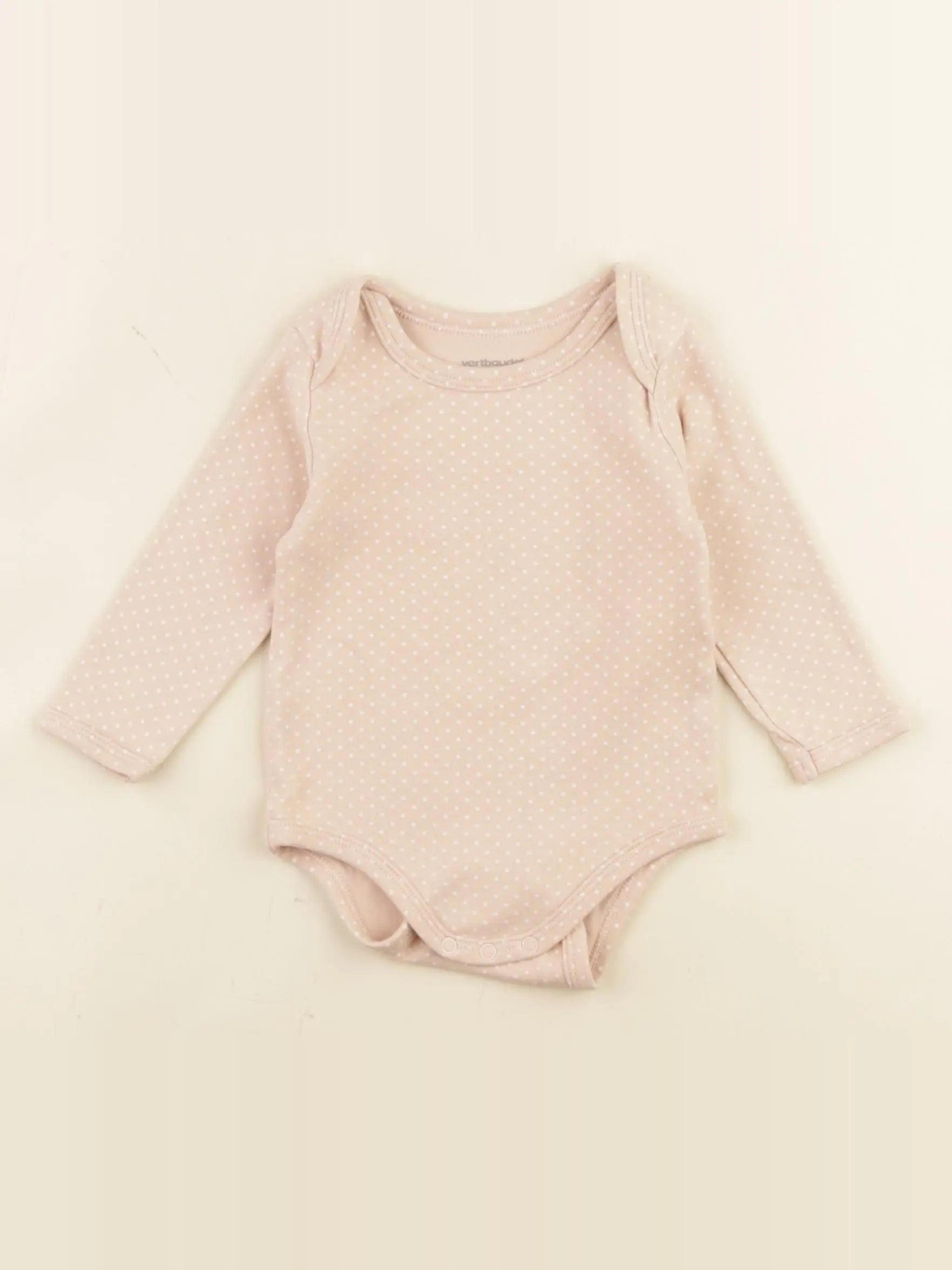 Vertbaudet - body rose - 9 mois