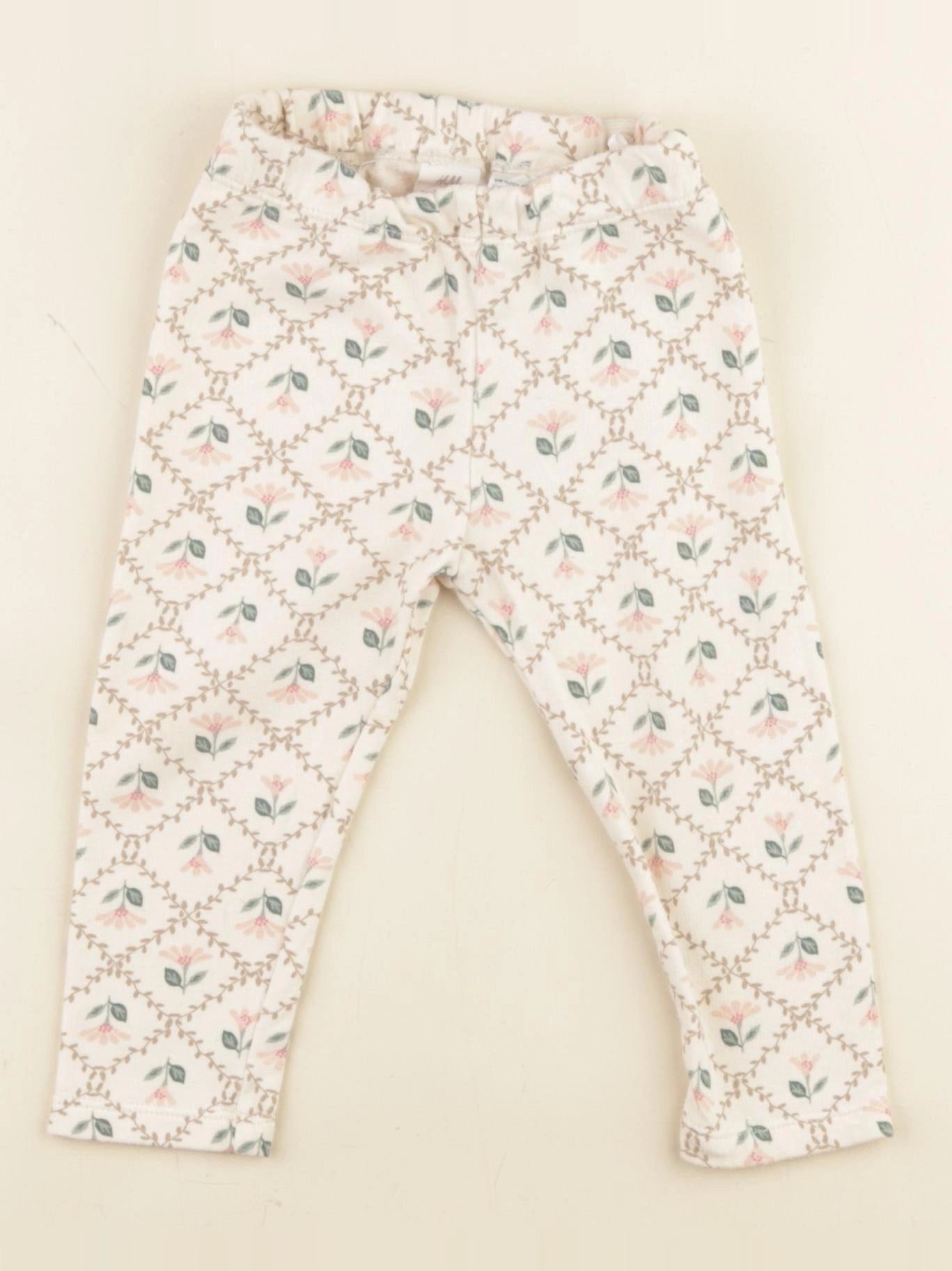 H&M - legging beige - 9/12 mois