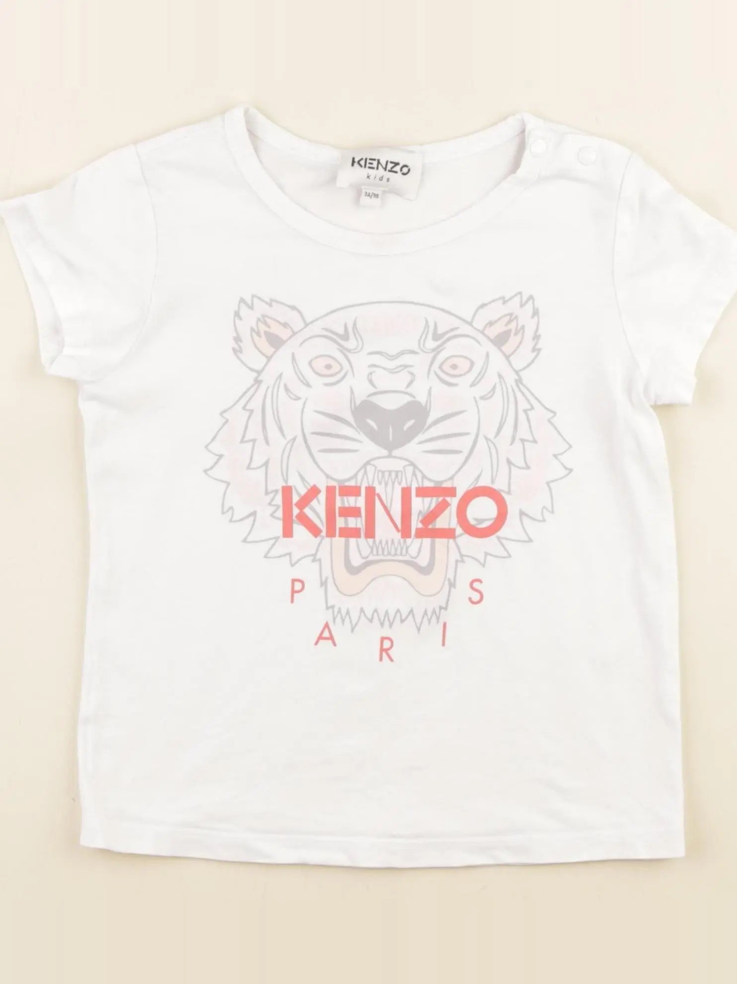 Kenzo - tee-shirt blanc - 3 ans