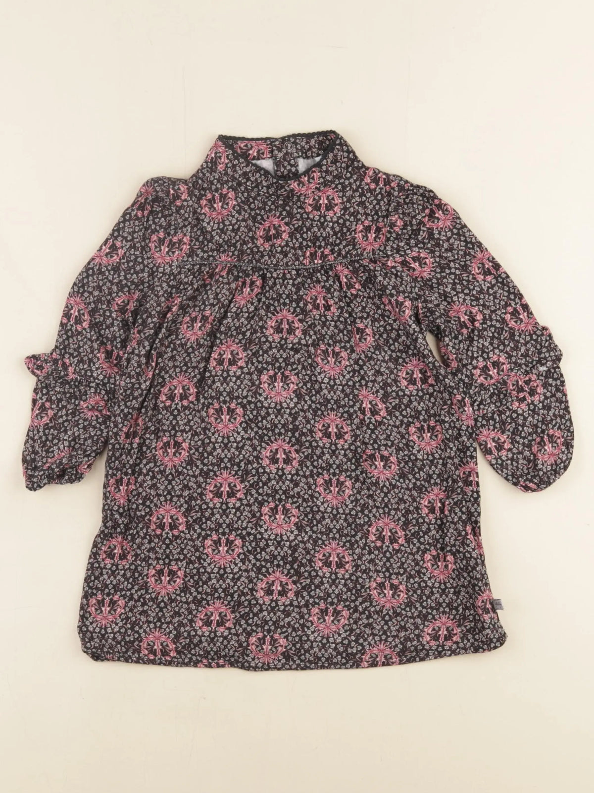 IKKS - robe noir, rose - 2 ans