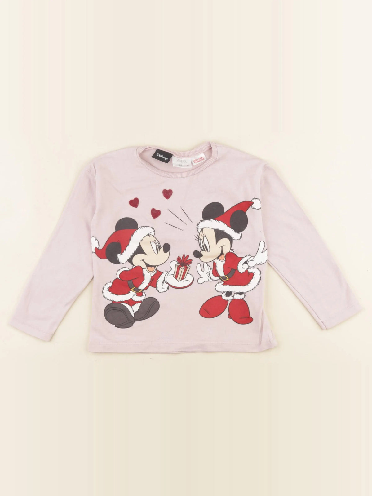Zara - tee-shirt rose - 2/3 ans