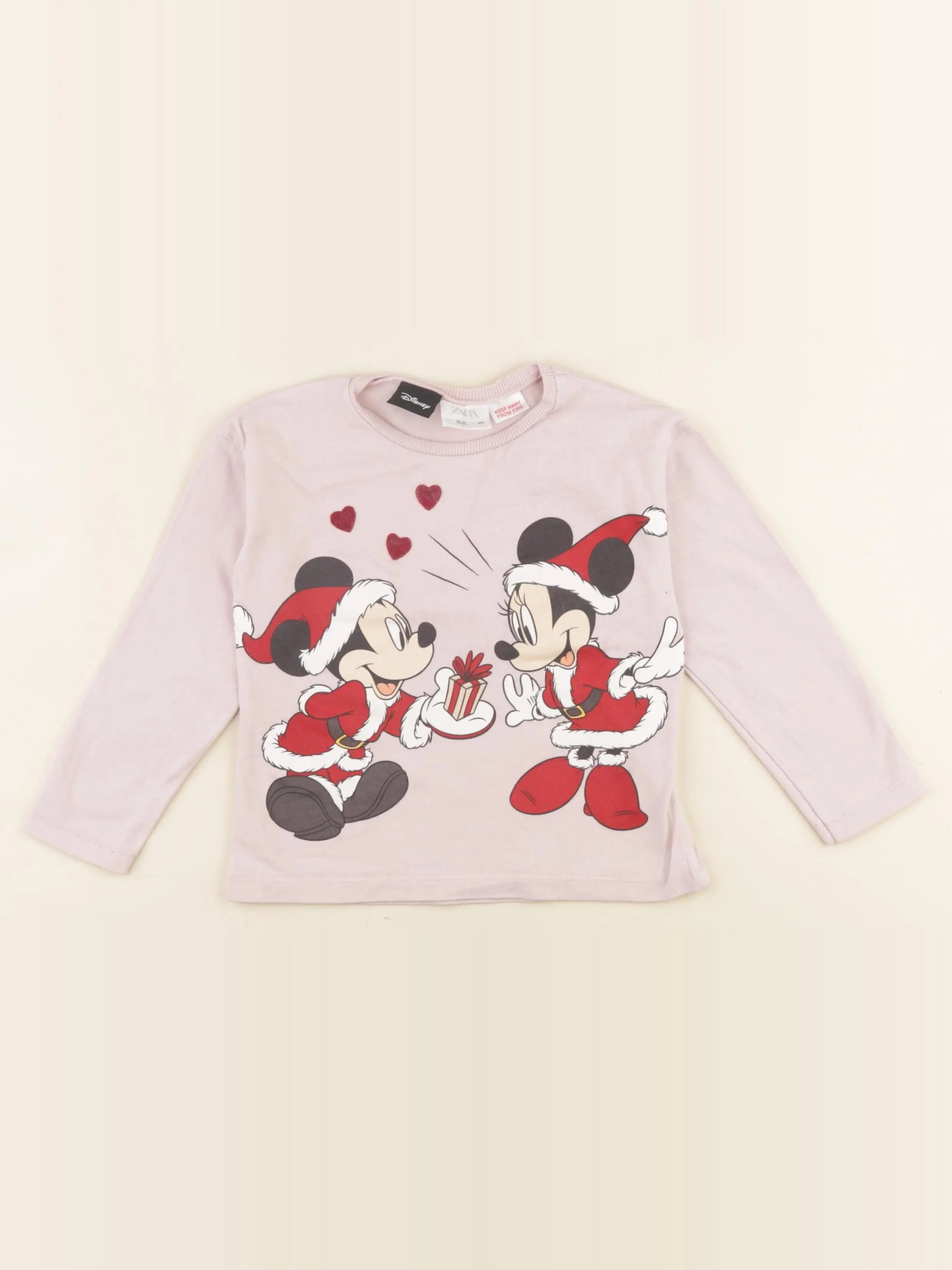 Zara - tee-shirt rose - 2/3 ans