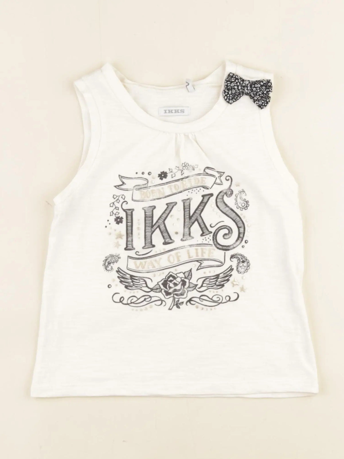 IKKS - débardeur beige - 3 ans