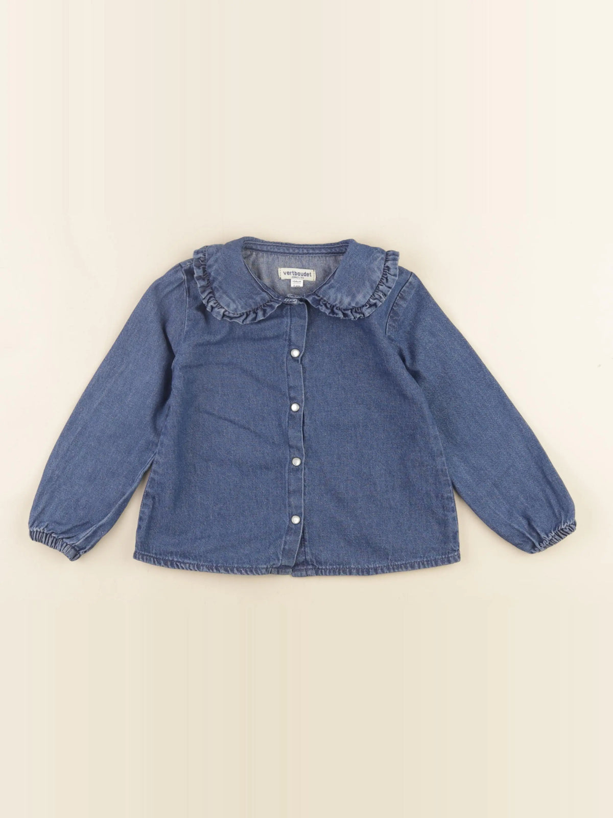 Vertbaudet - blouse bleu - 4 ans
