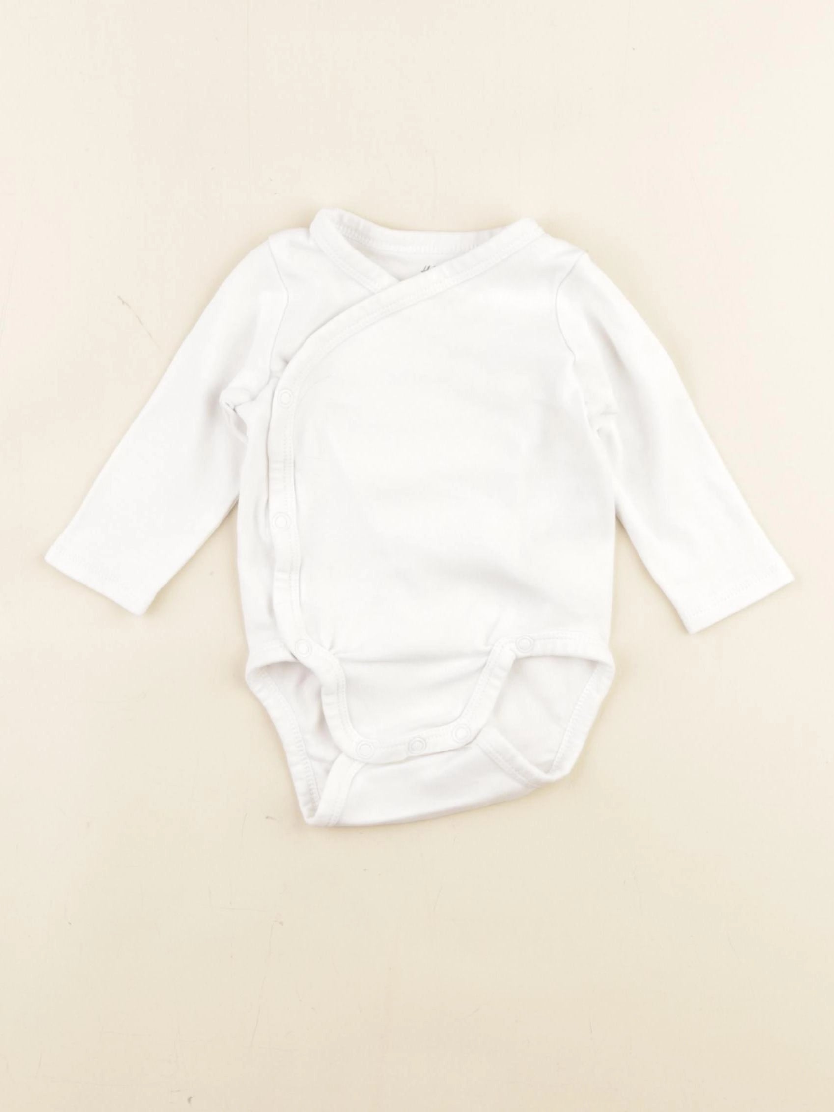 H&M - body blanc - 2/4 mois