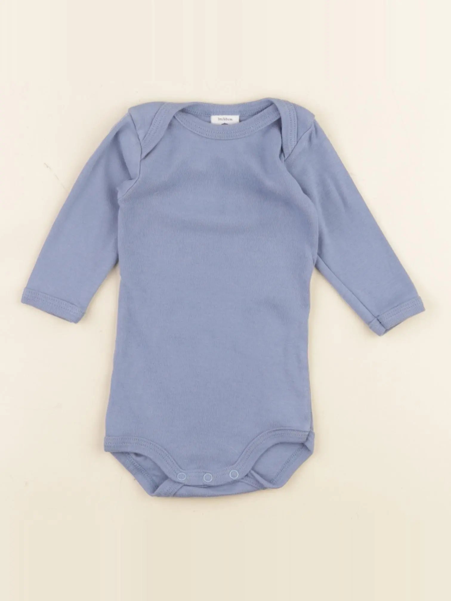 Petit Bateau - body bleu - 3 mois