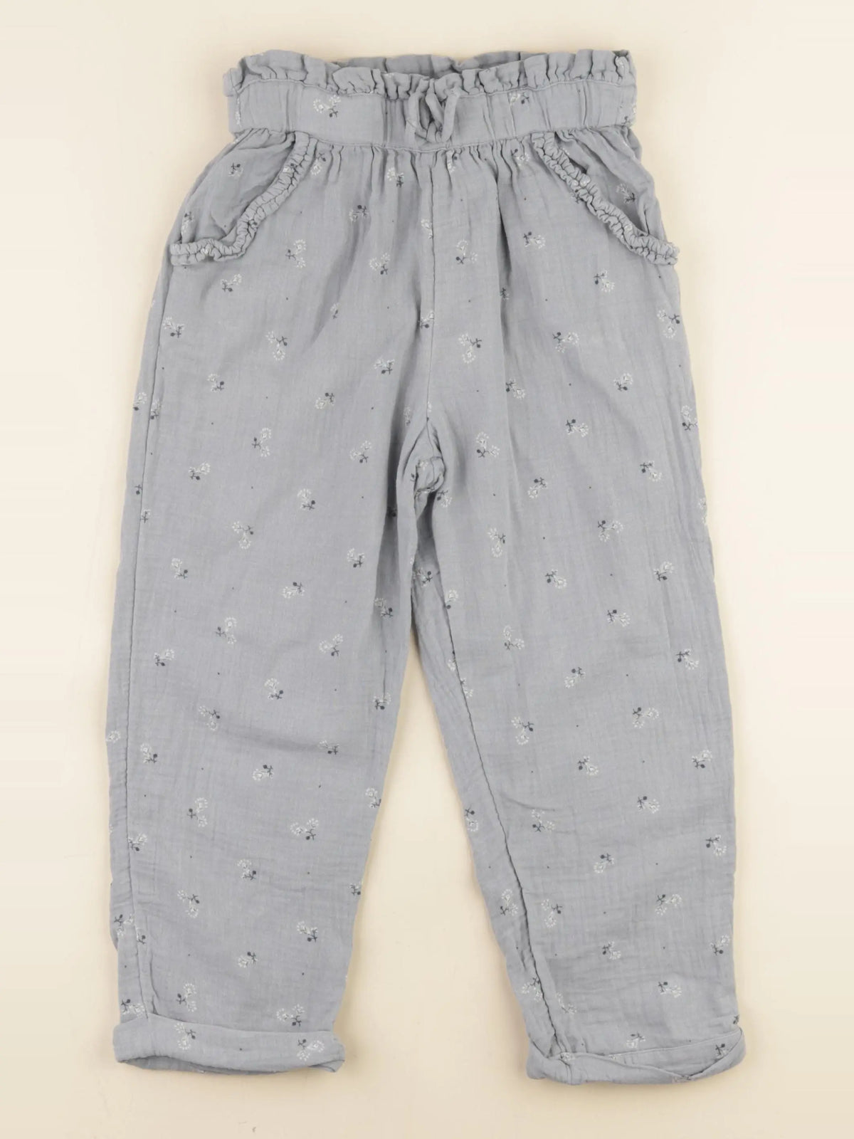 Vertbaudet - pantalon bleu - 8 ans