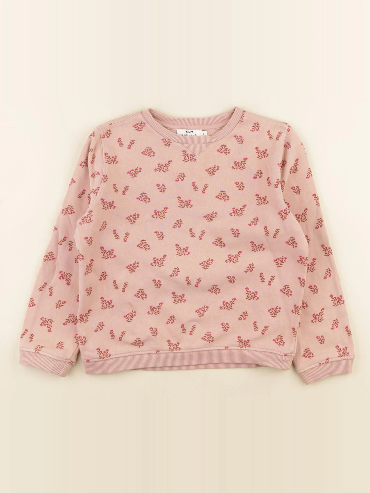 Cyrillus - sweat rose - 8 ans