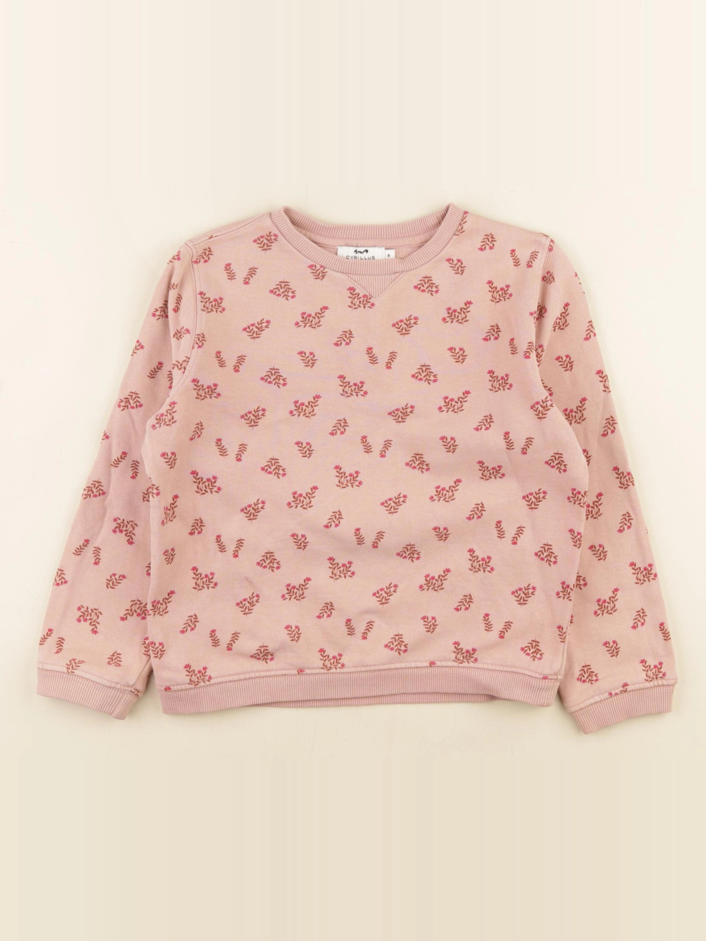 Cyrillus - sweat rose - 8 ans