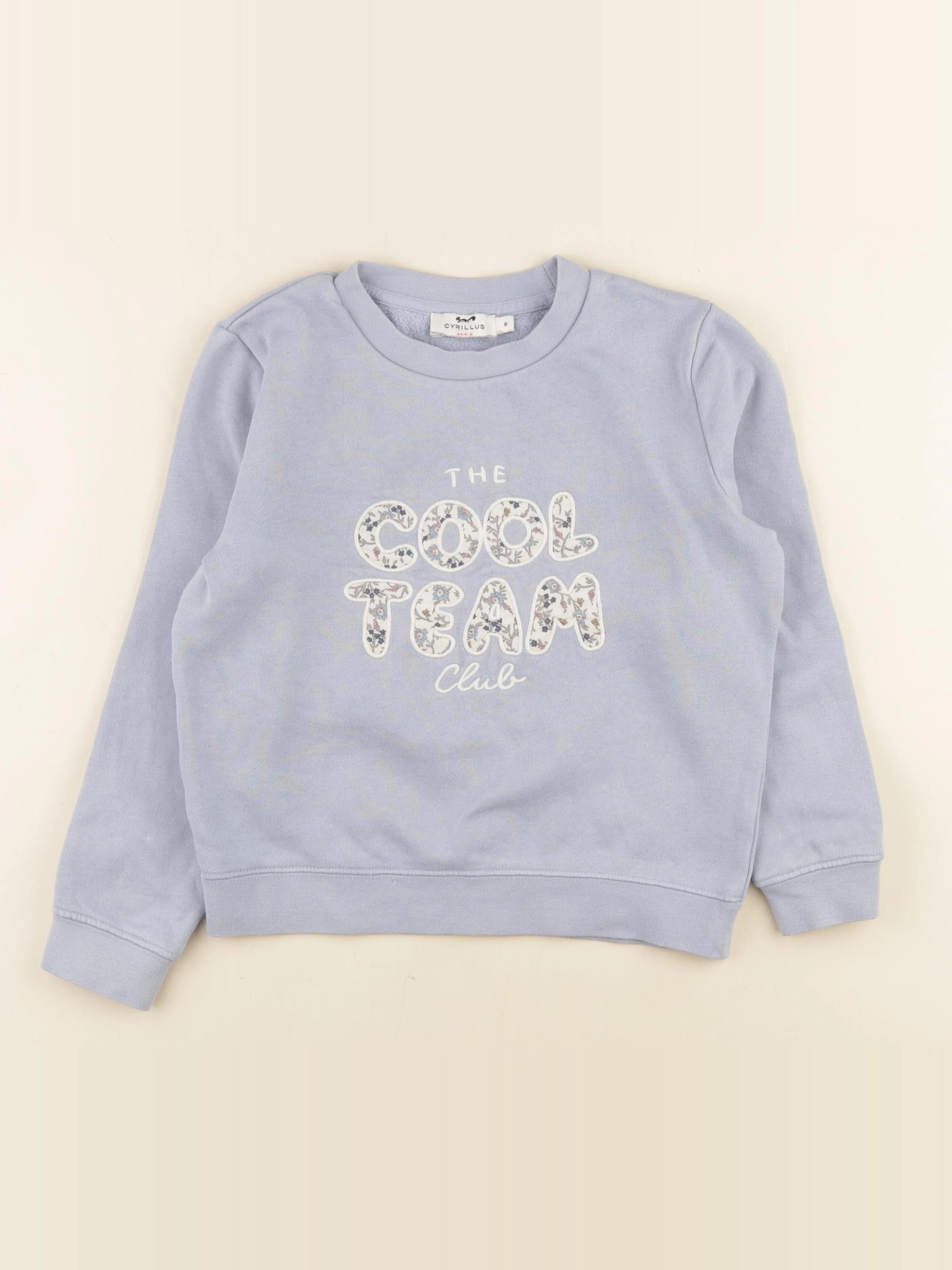 Cyrillus - sweat bleu - 8 ans