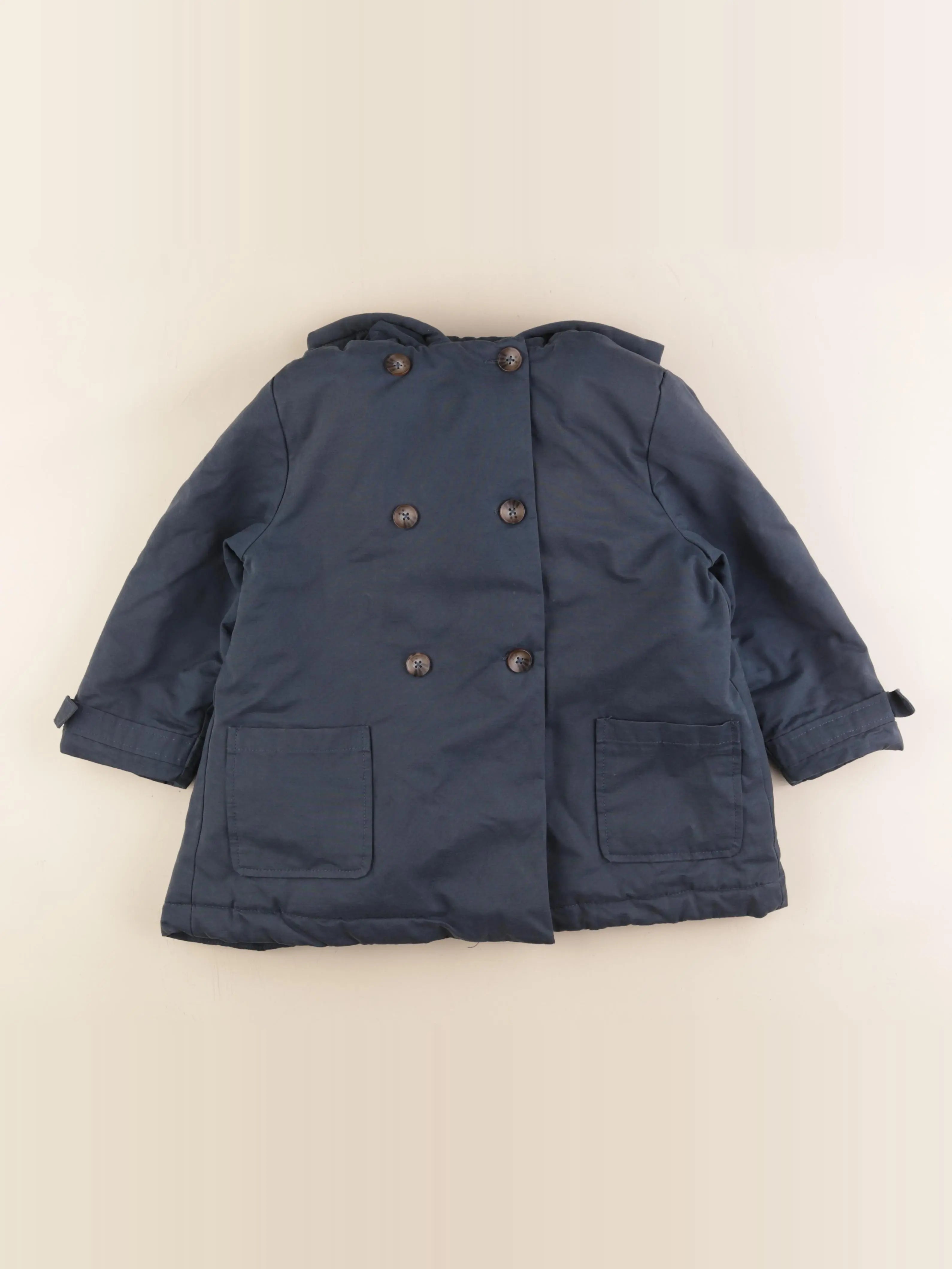Vertbaudet - parka bleu - 7 ans
