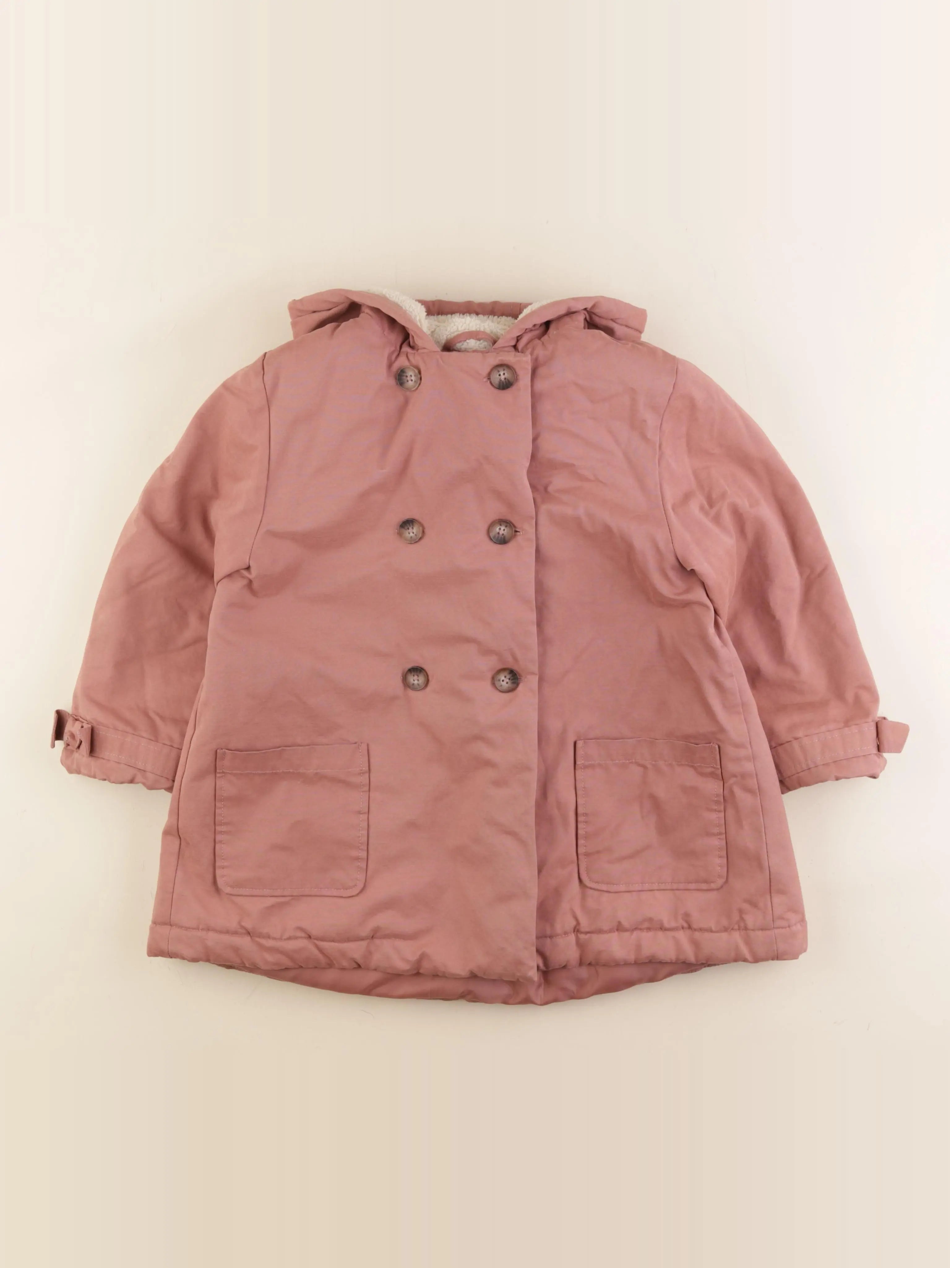 Vertbaudet - parka rose - 8 ans