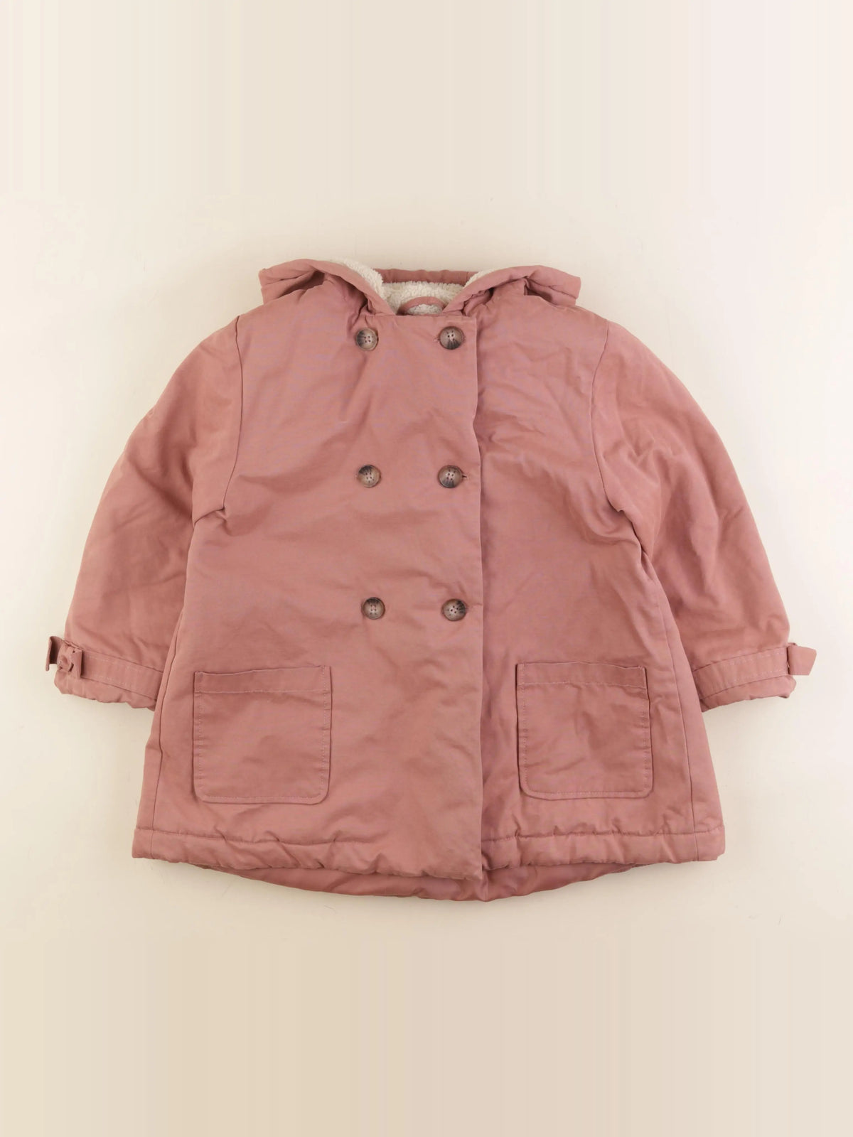 Vertbaudet - parka rose - 8 ans