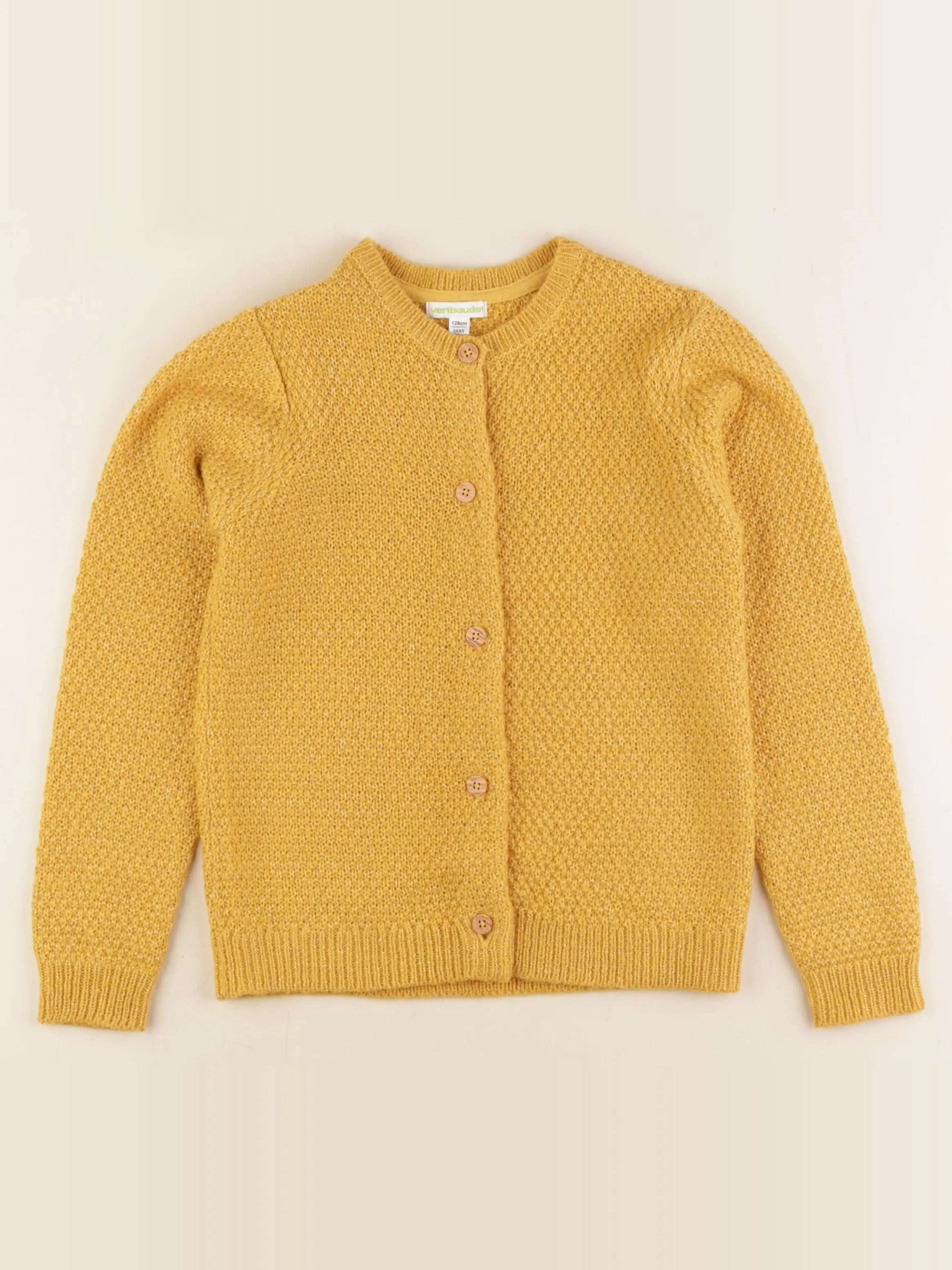 Vertbaudet - gilet jaune - 8 ans