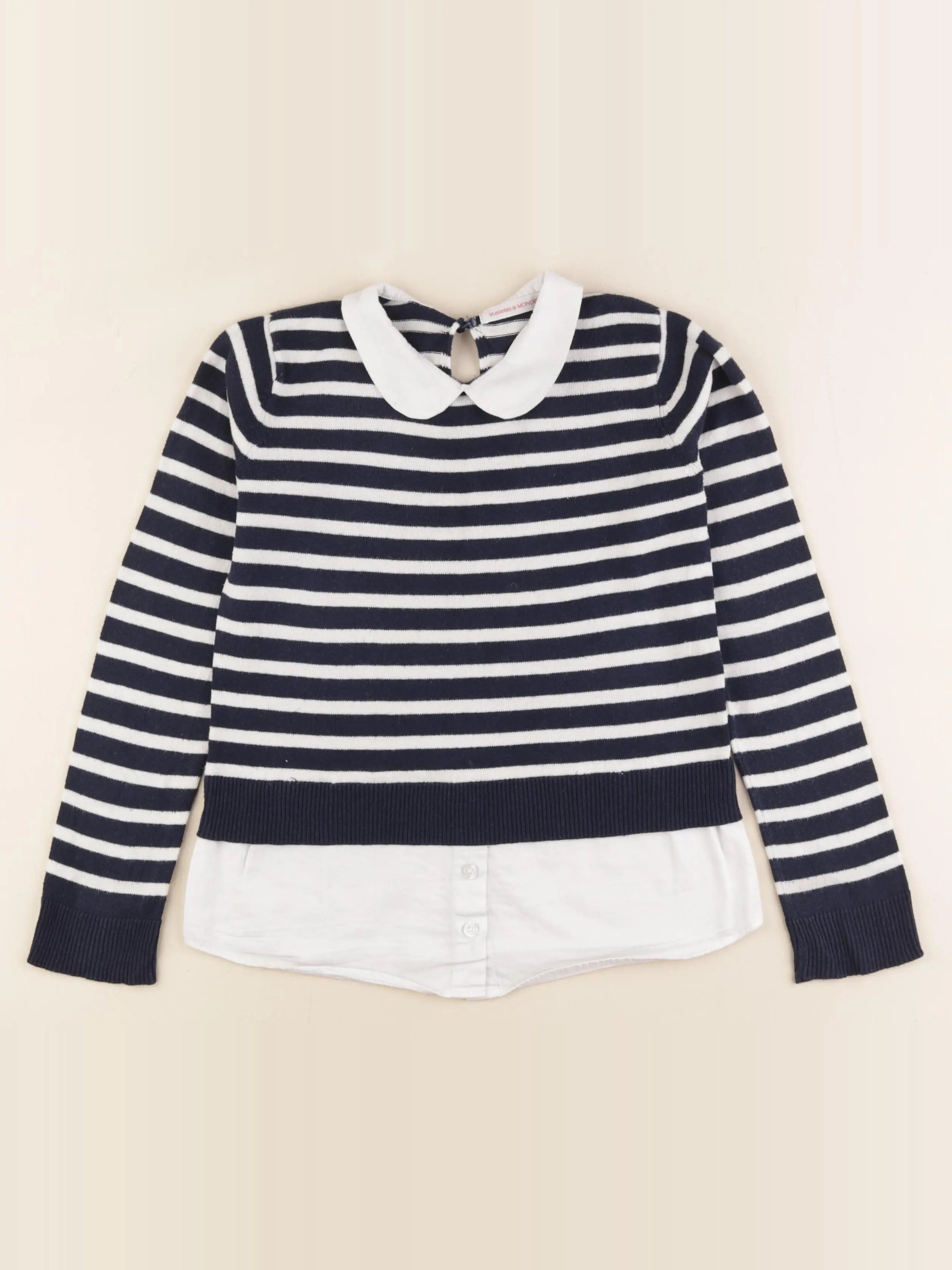 Monoprix - pull bleu - 8 ans