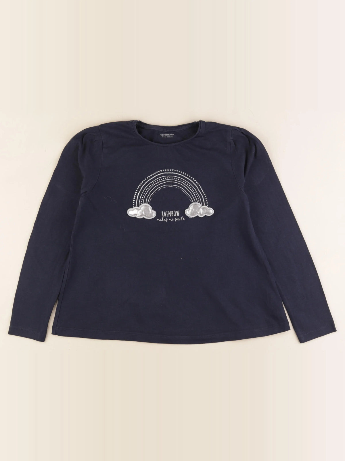 Vertbaudet - tee-shirt bleu - 8 ans