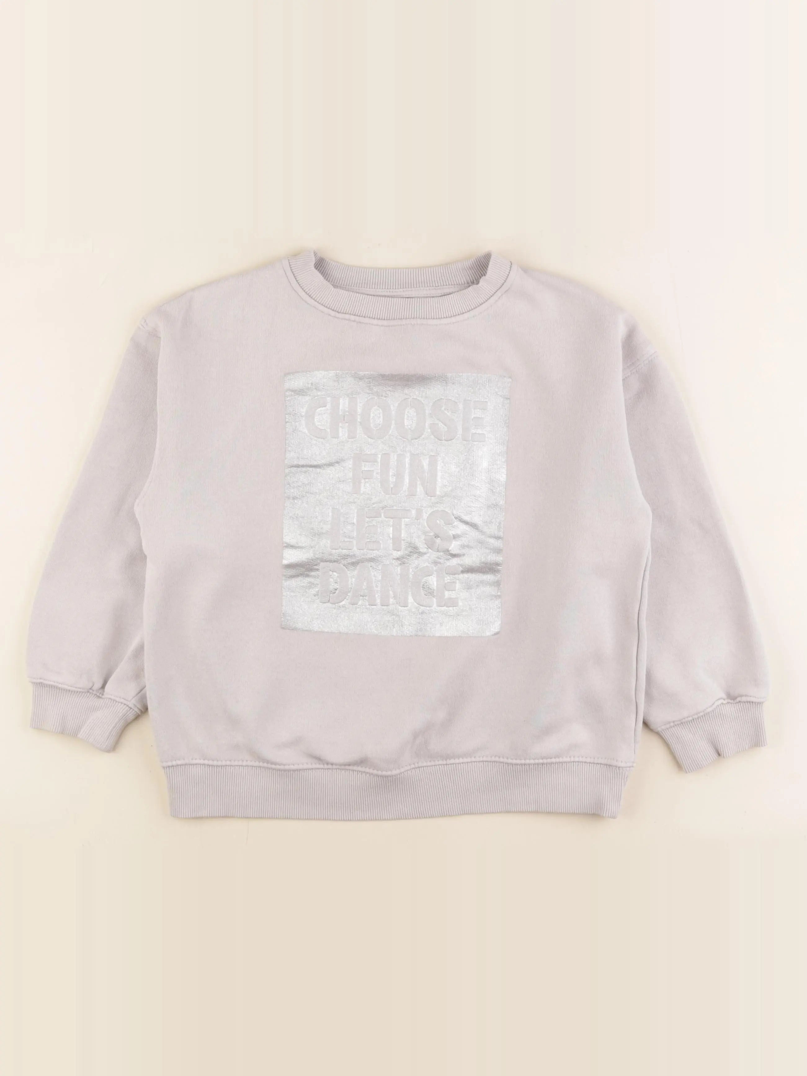 Zara - sweat gris - 8/9 ans