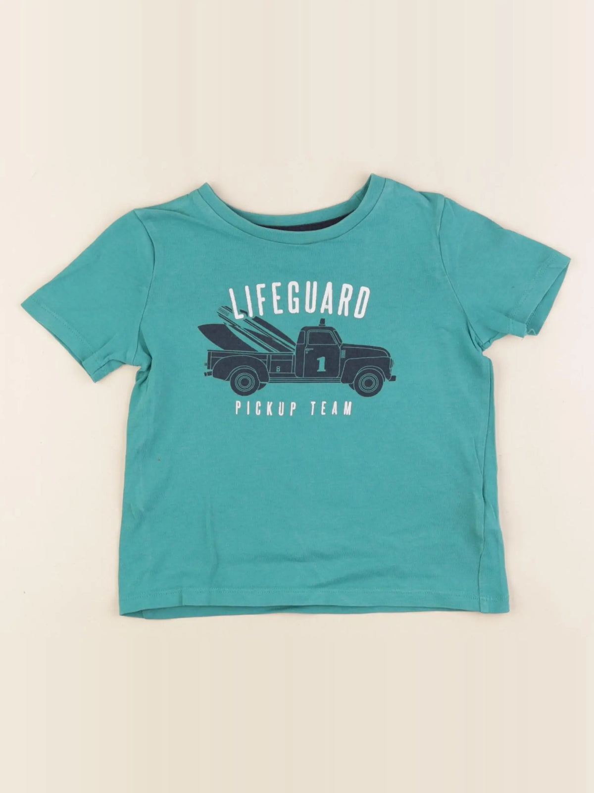 Vertbaudet - tee-shirt vert - 2 ans