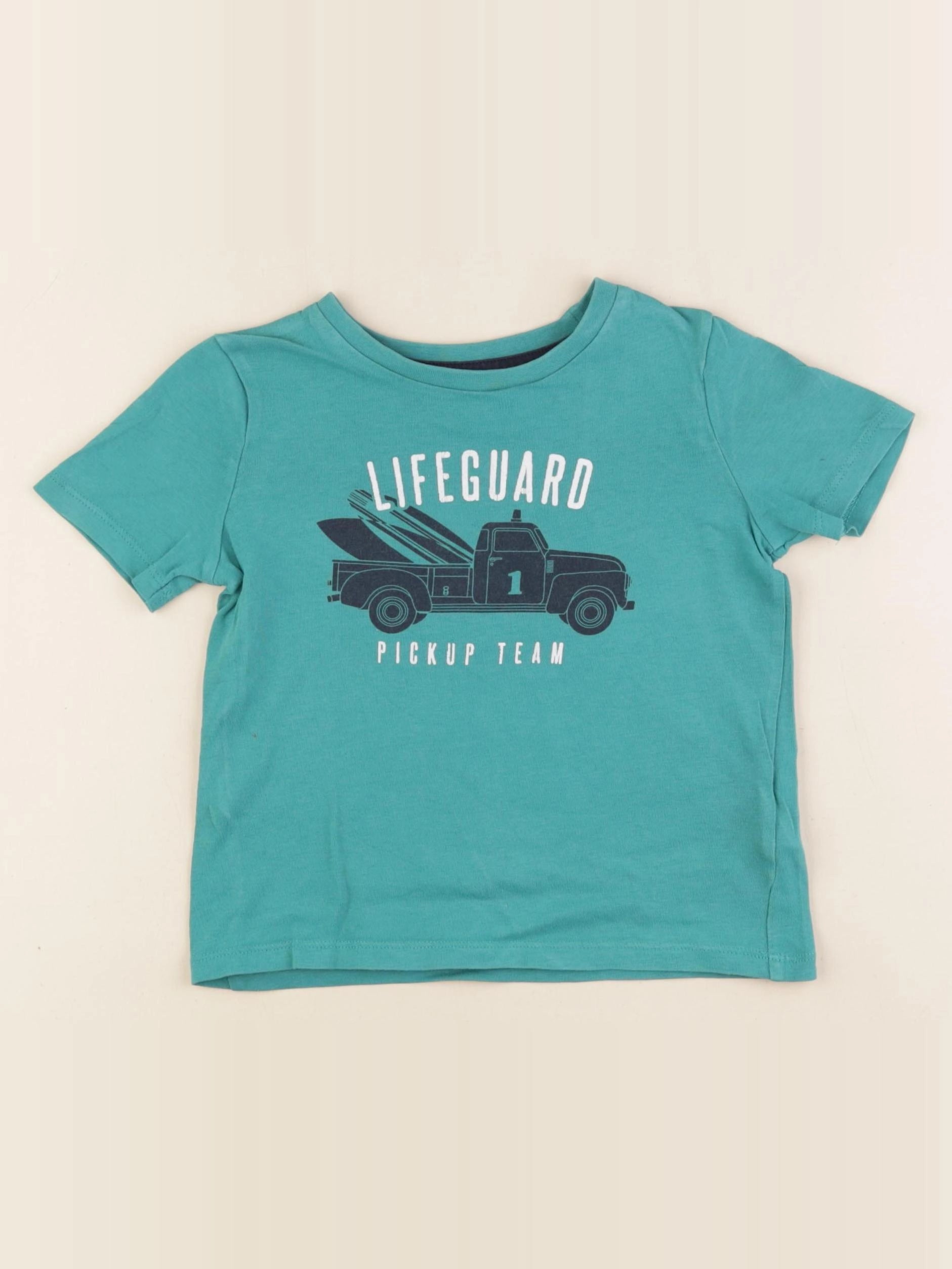 Vertbaudet - tee-shirt vert - 2 ans