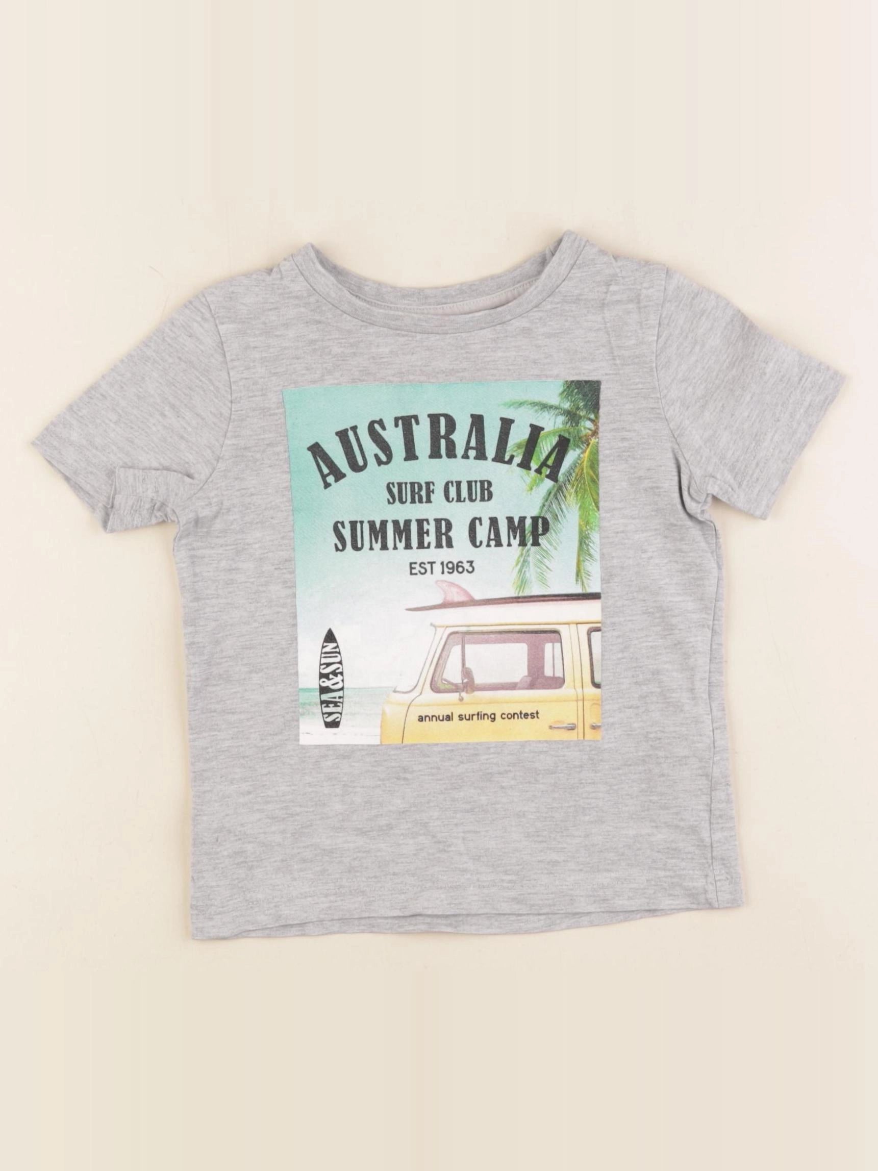 Vertbaudet - tee-shirt gris - 2 ans