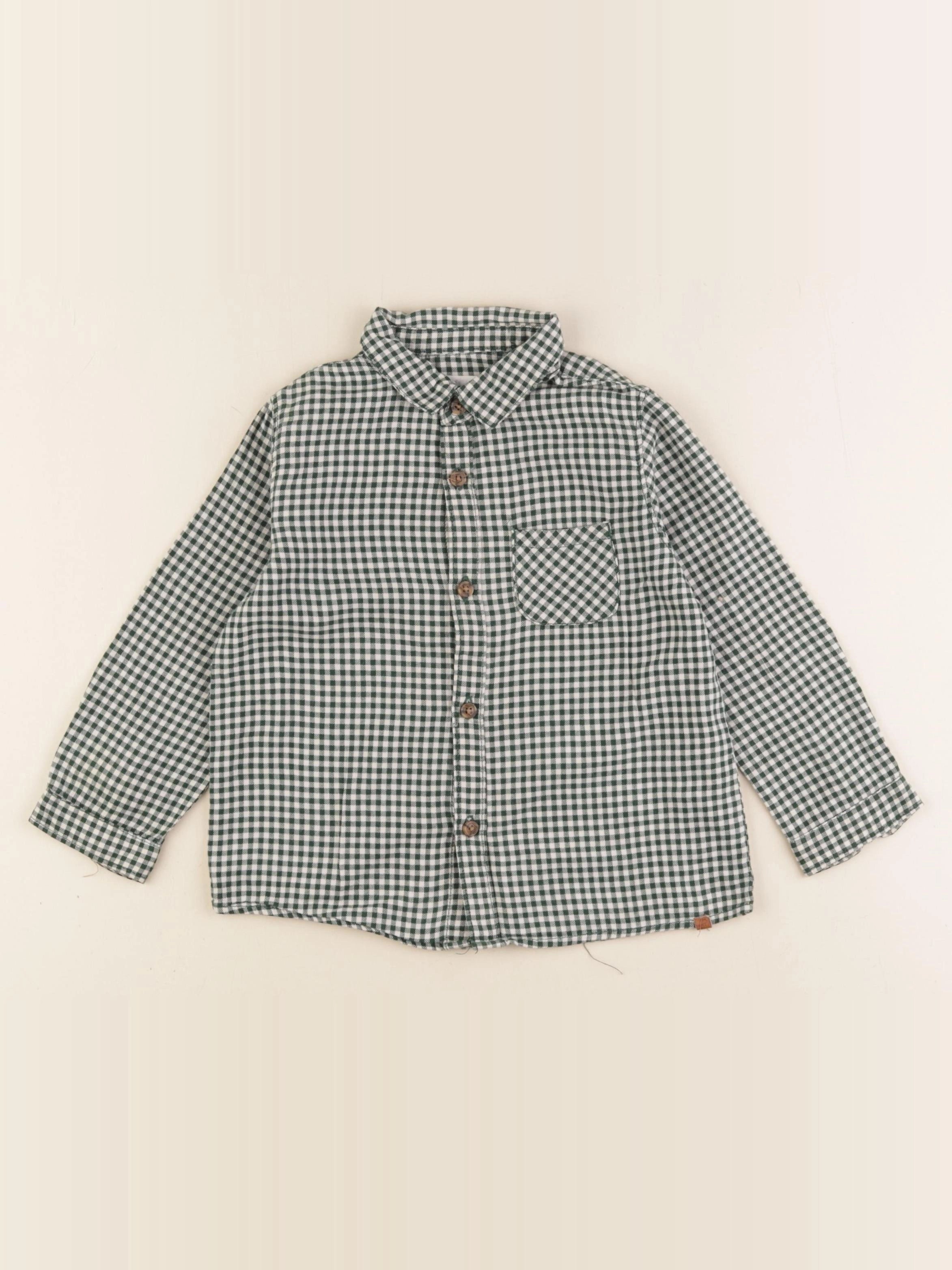 Zara - chemise vert - 18/24 mois