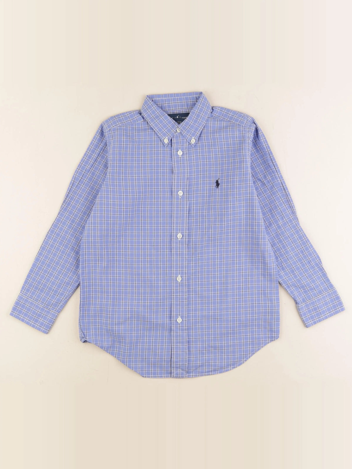 Ralph Lauren - chemise bleu - 7 ans