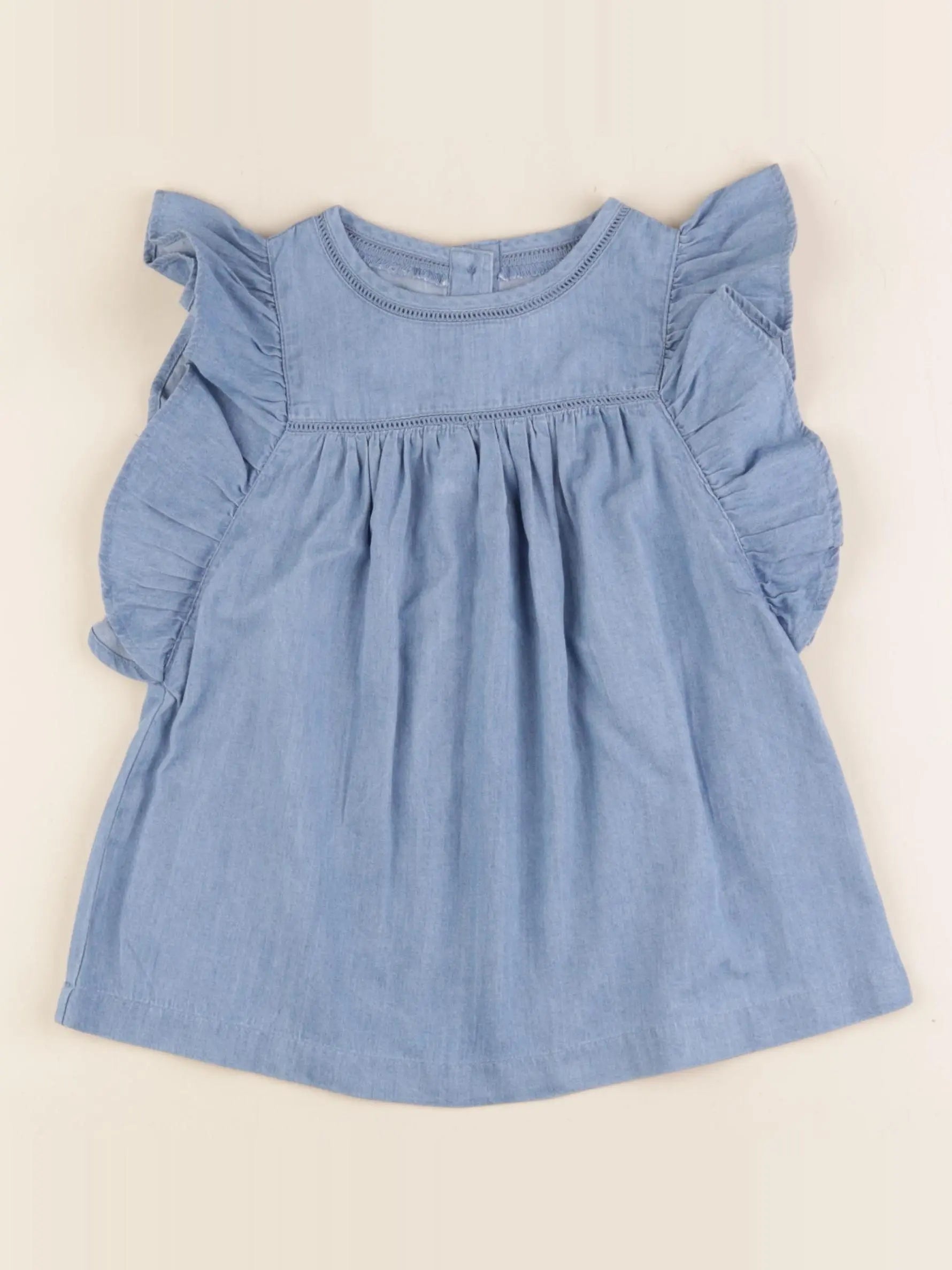Monoprix - robe bleu - 4 ans