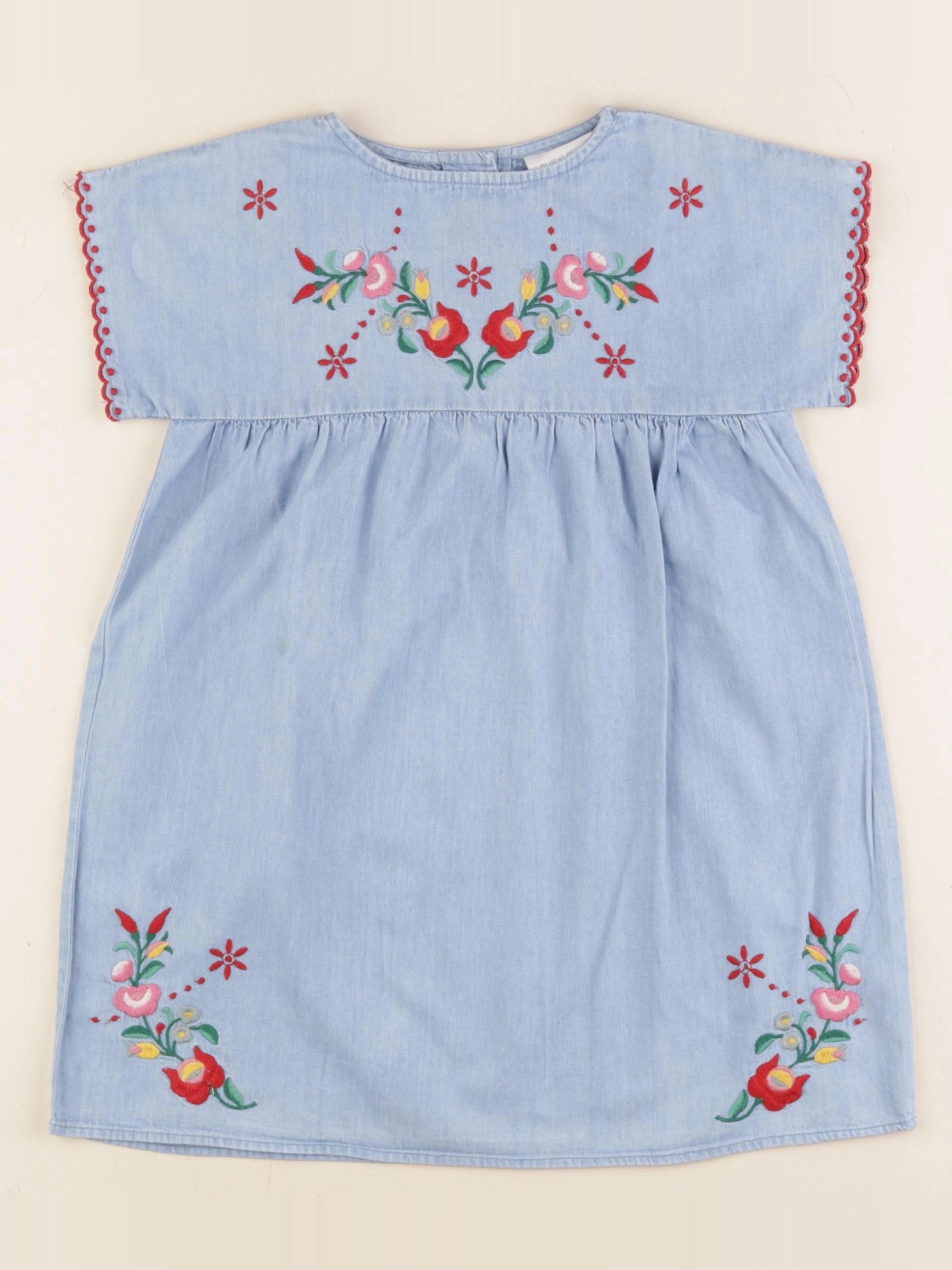 Louis Louise - robe bleu - 4 ans