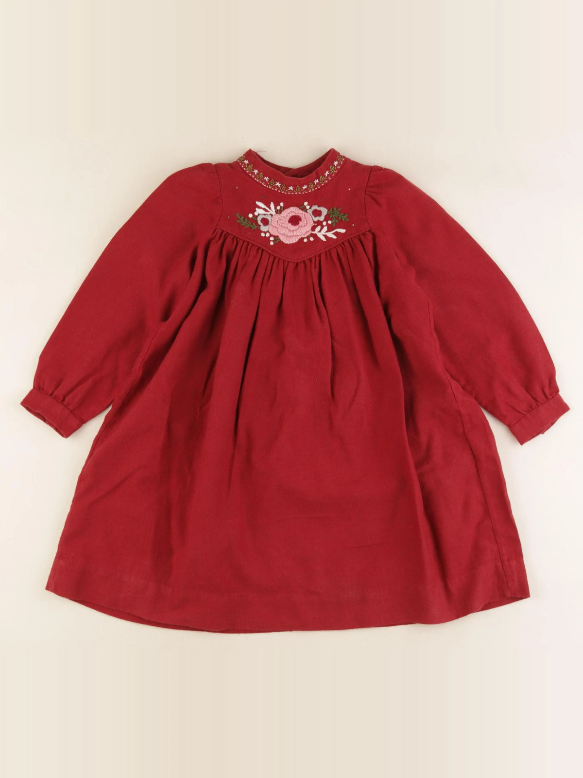 Bonpoint - robe rouge - 4 ans