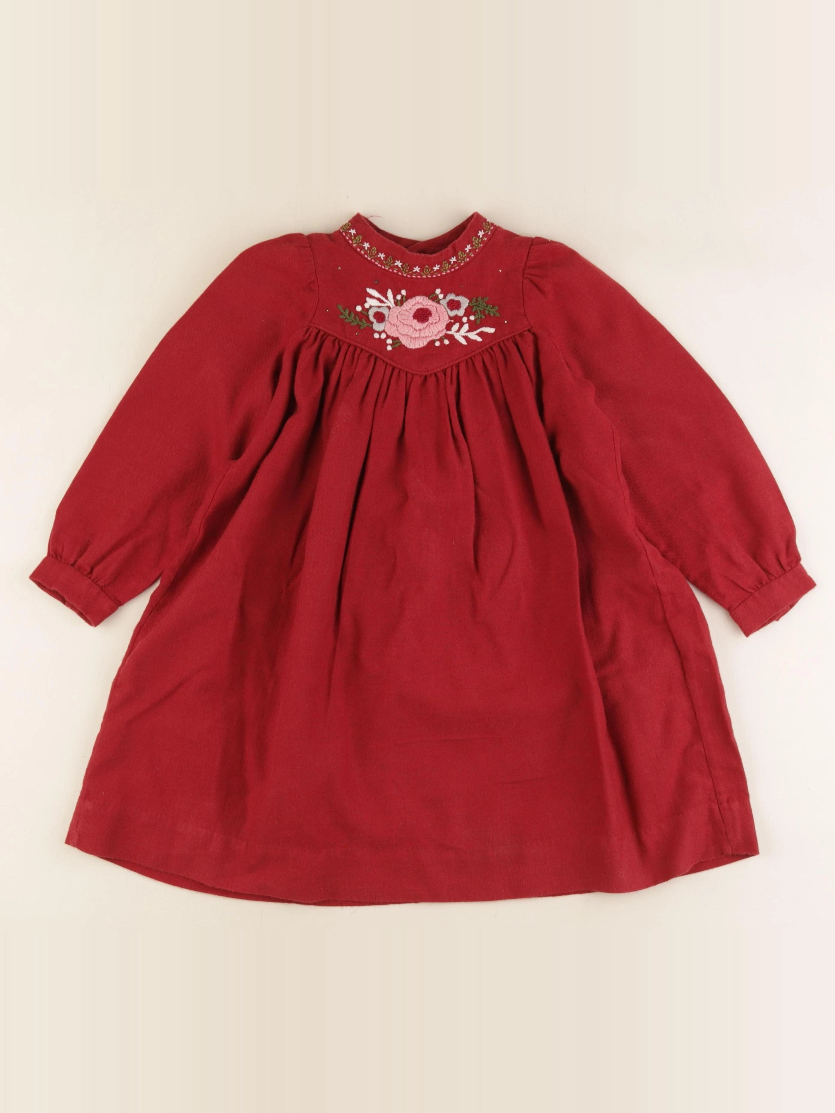 Bonpoint - robe rouge - 4 ans