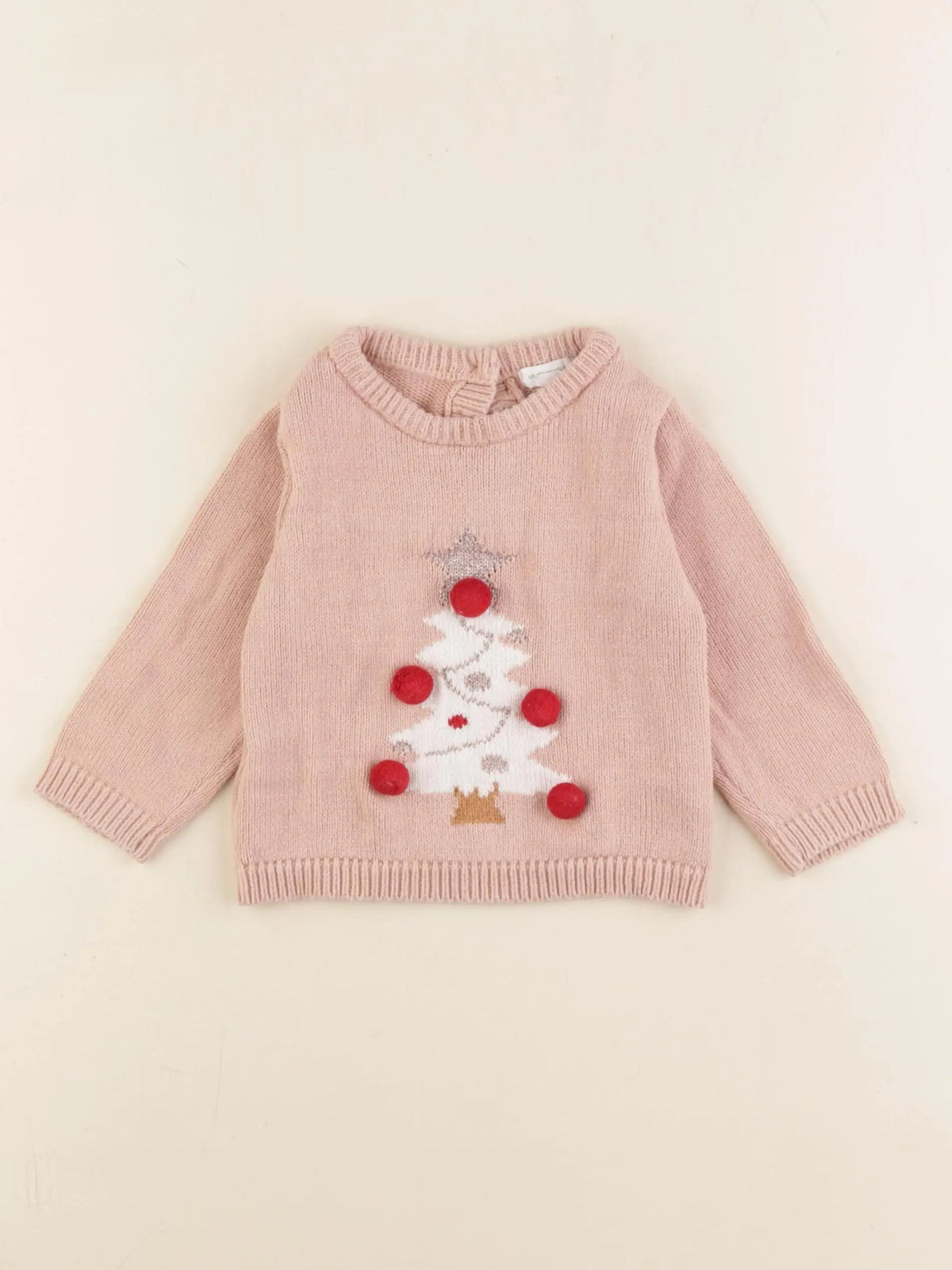 Vertbaudet - pull rose - 9 mois