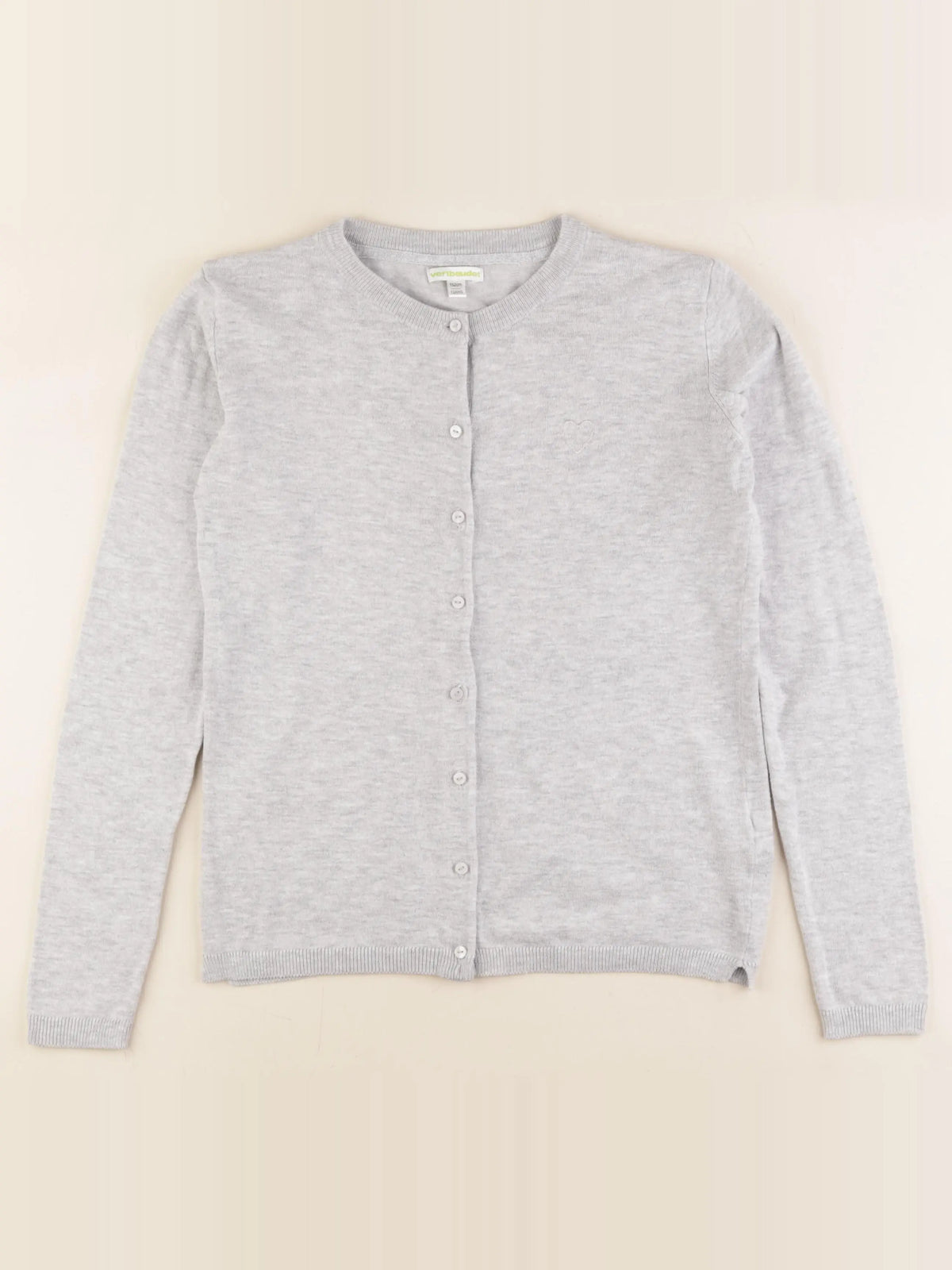 Vertbaudet - gilet gris - 12 ans