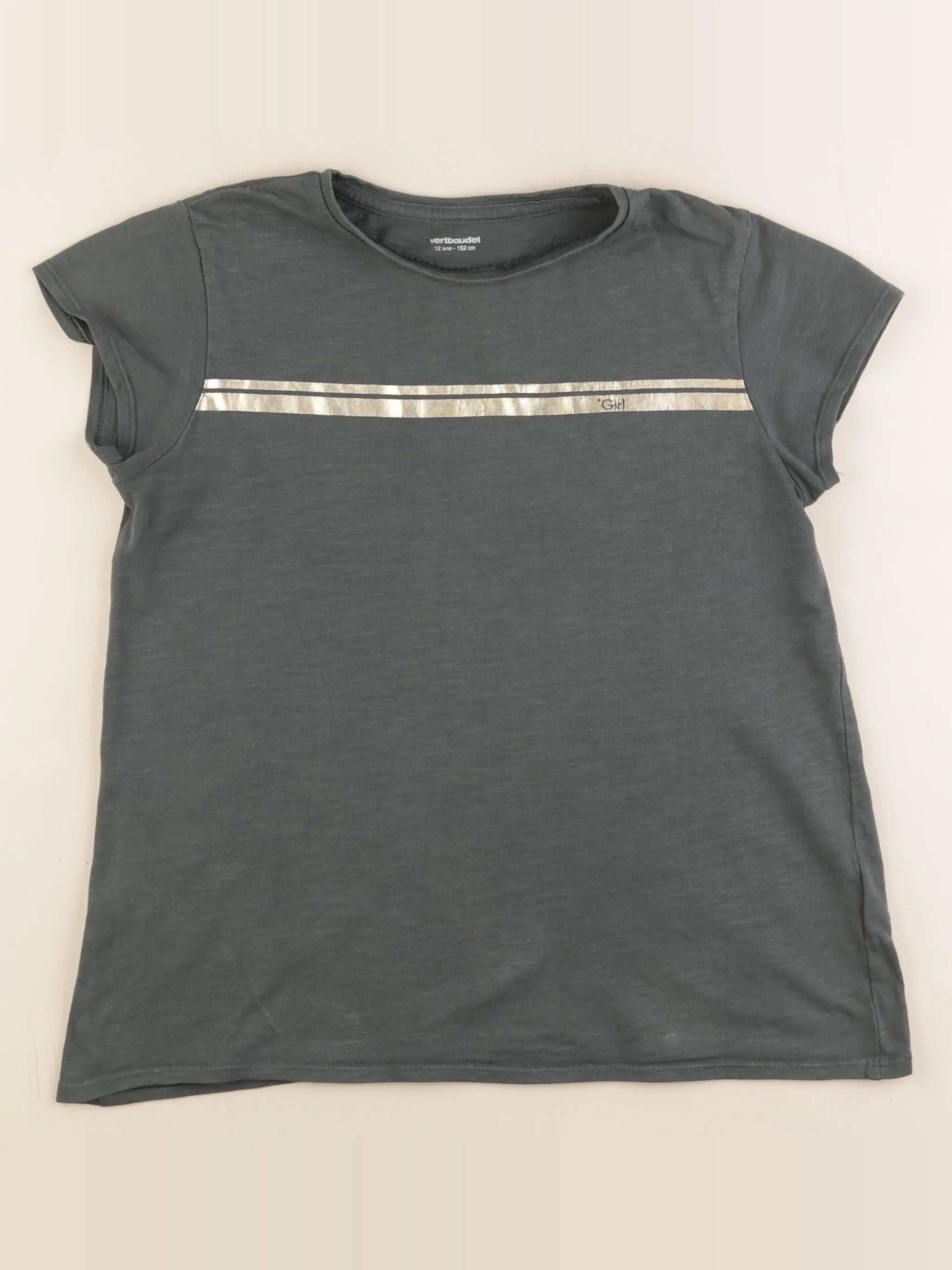 Vertbaudet - tee-shirt vert - 12 ans