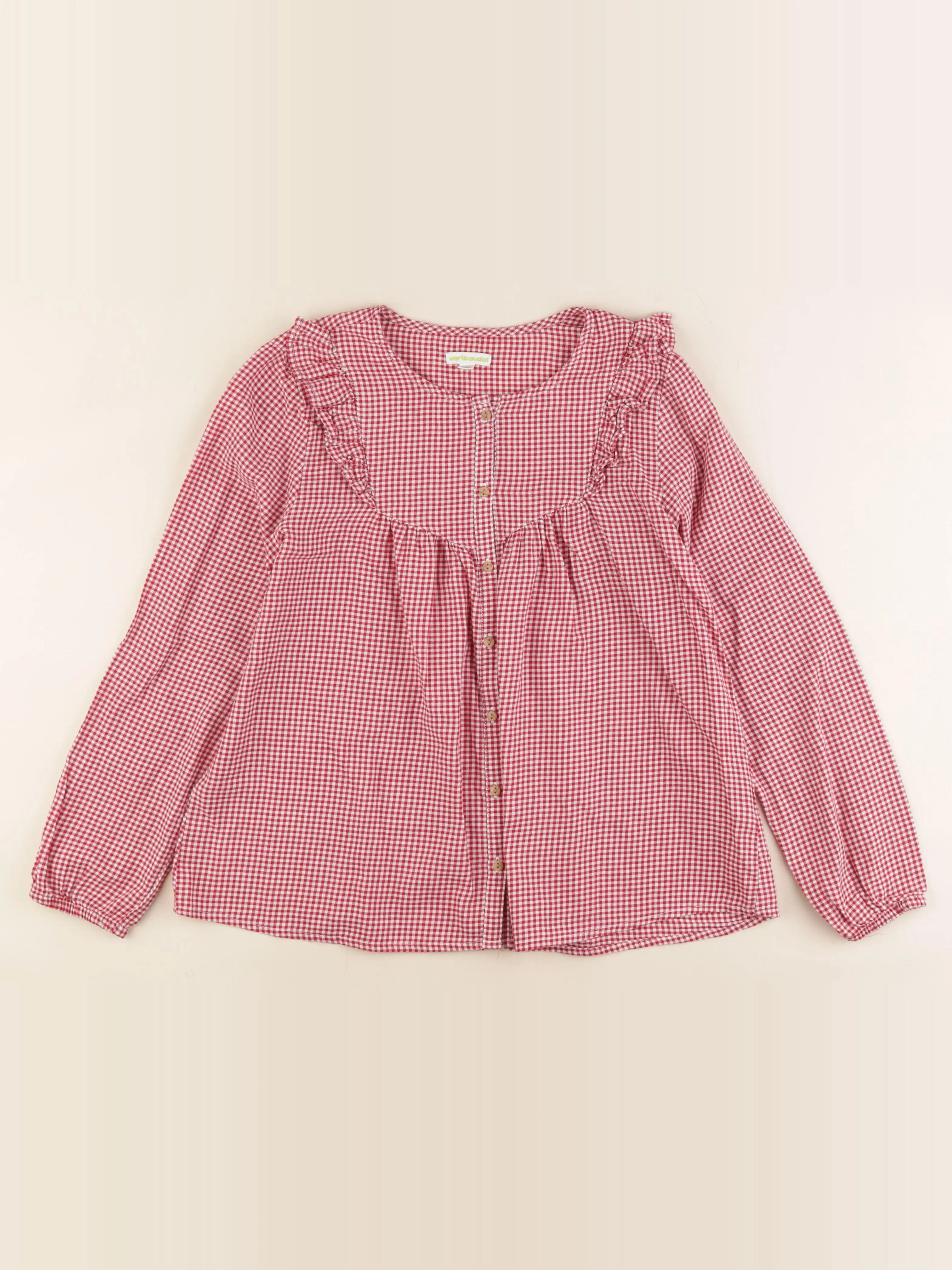Vertbaudet - blouse rouge - 12 ans