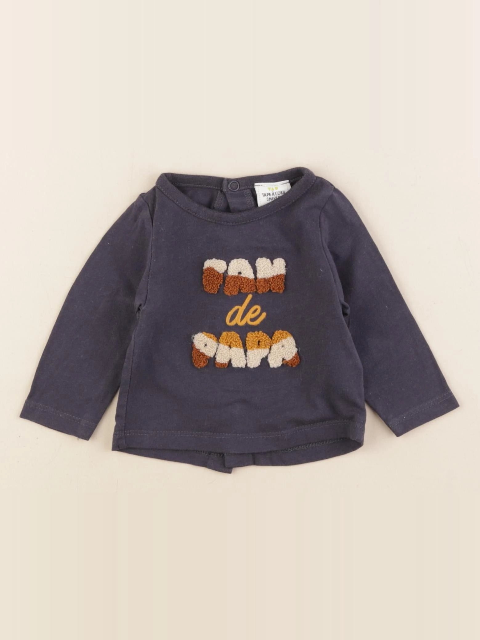 Tape à l'oeil - tee-shirt bleu - 3 mois