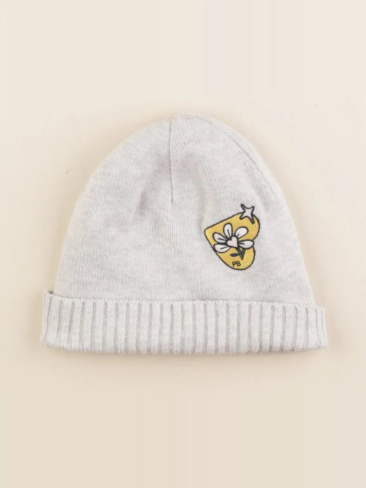 Petit Bateau - bonnet gris - 10/12 ans