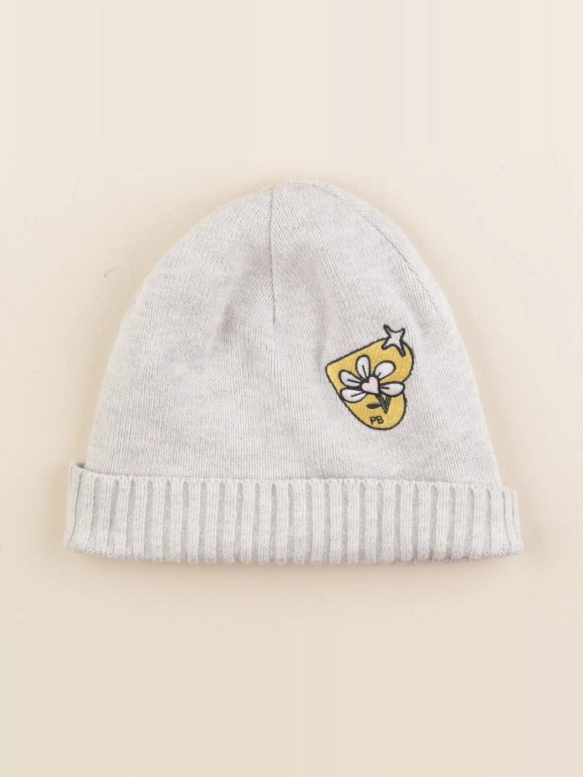 Petit Bateau - bonnet gris - 10/12 ans