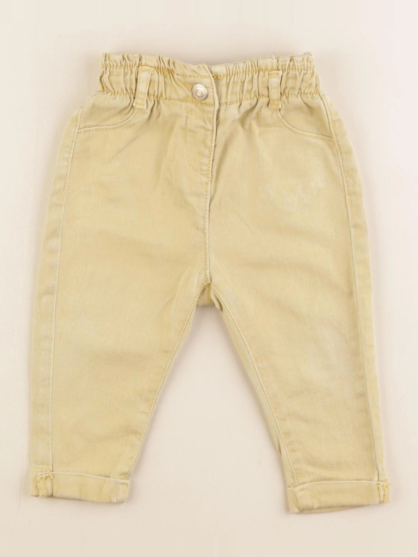 Tape à l'oeil - jean jaune - 9 mois