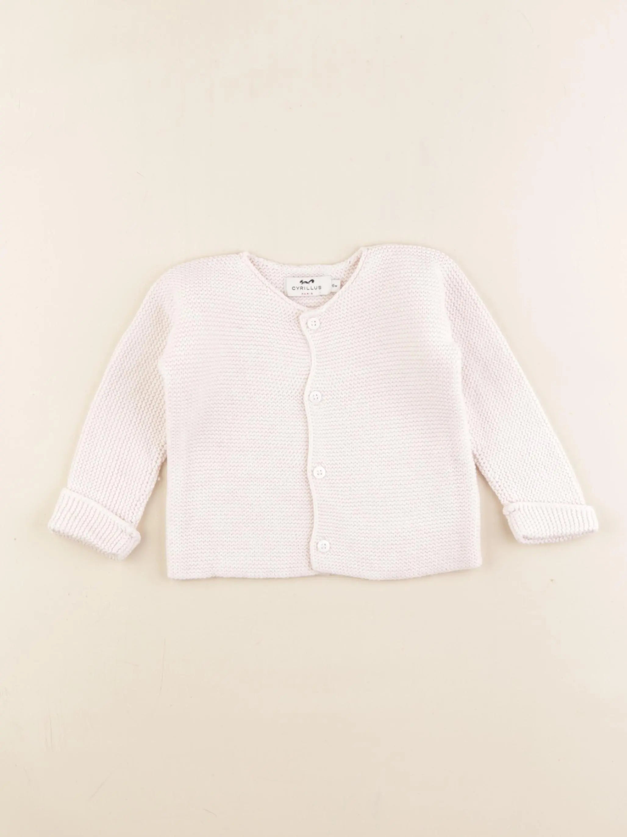 Cyrillus - gilet rose - 6 mois