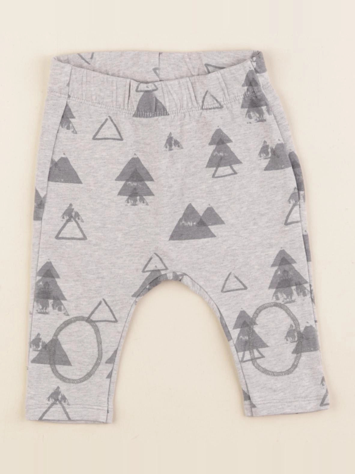 Zara - sarouel gris - 3/6 mois