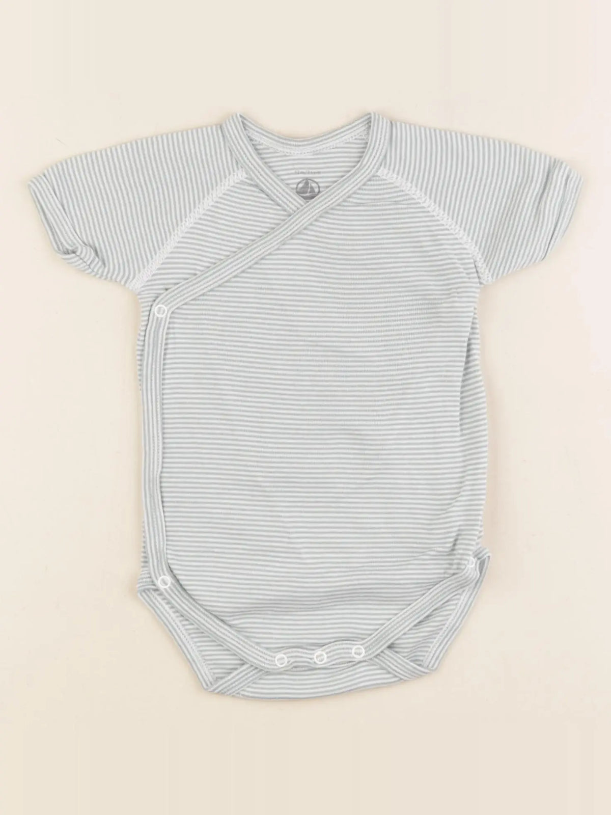 Petit Bateau - body vert - 12 mois