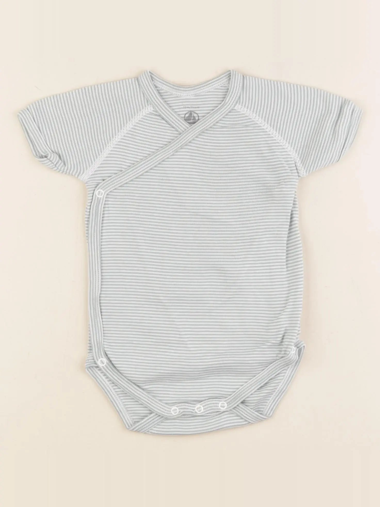 Petit Bateau - body vert - 12 mois