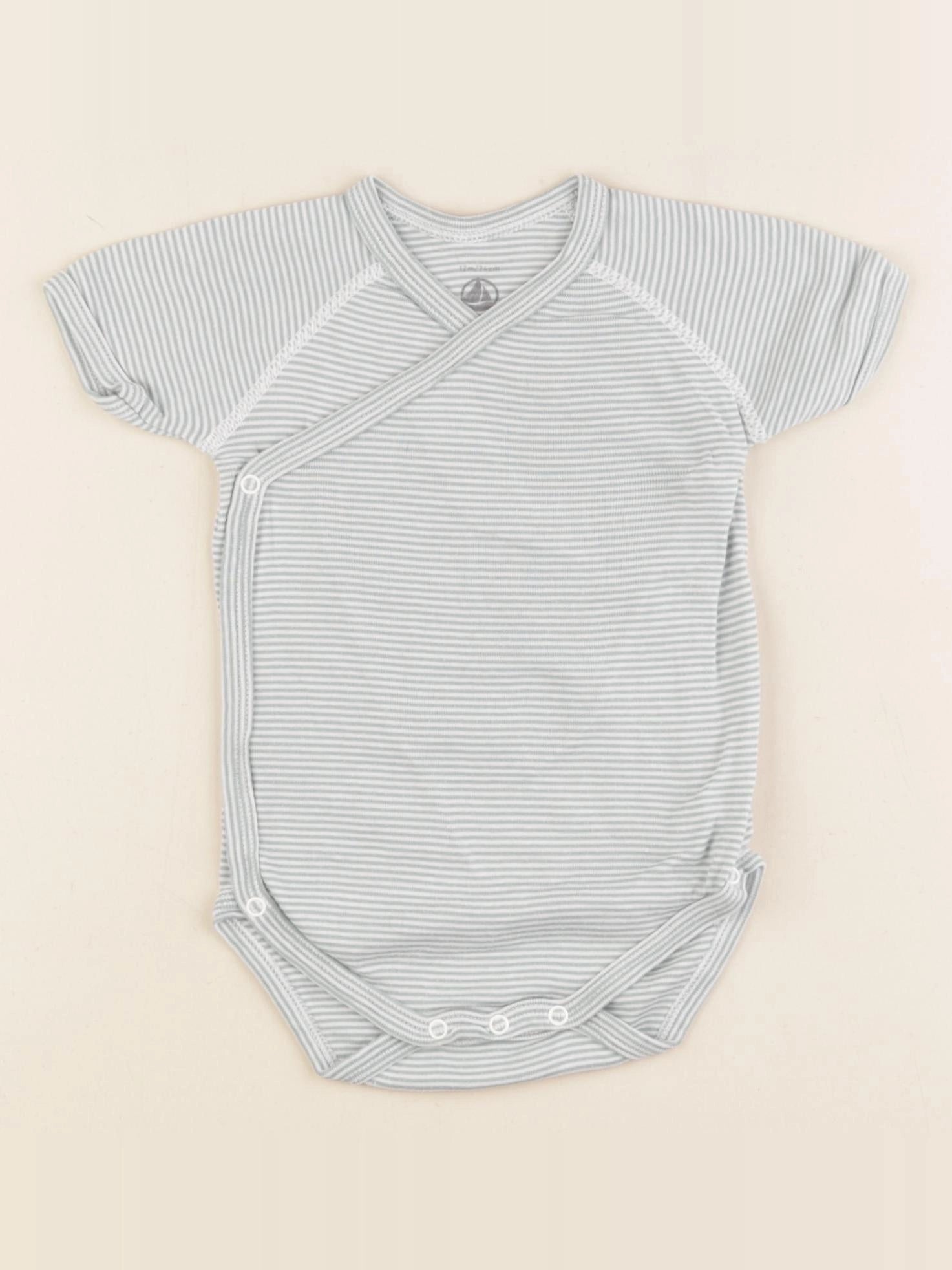 Petit Bateau - body vert - 12 mois